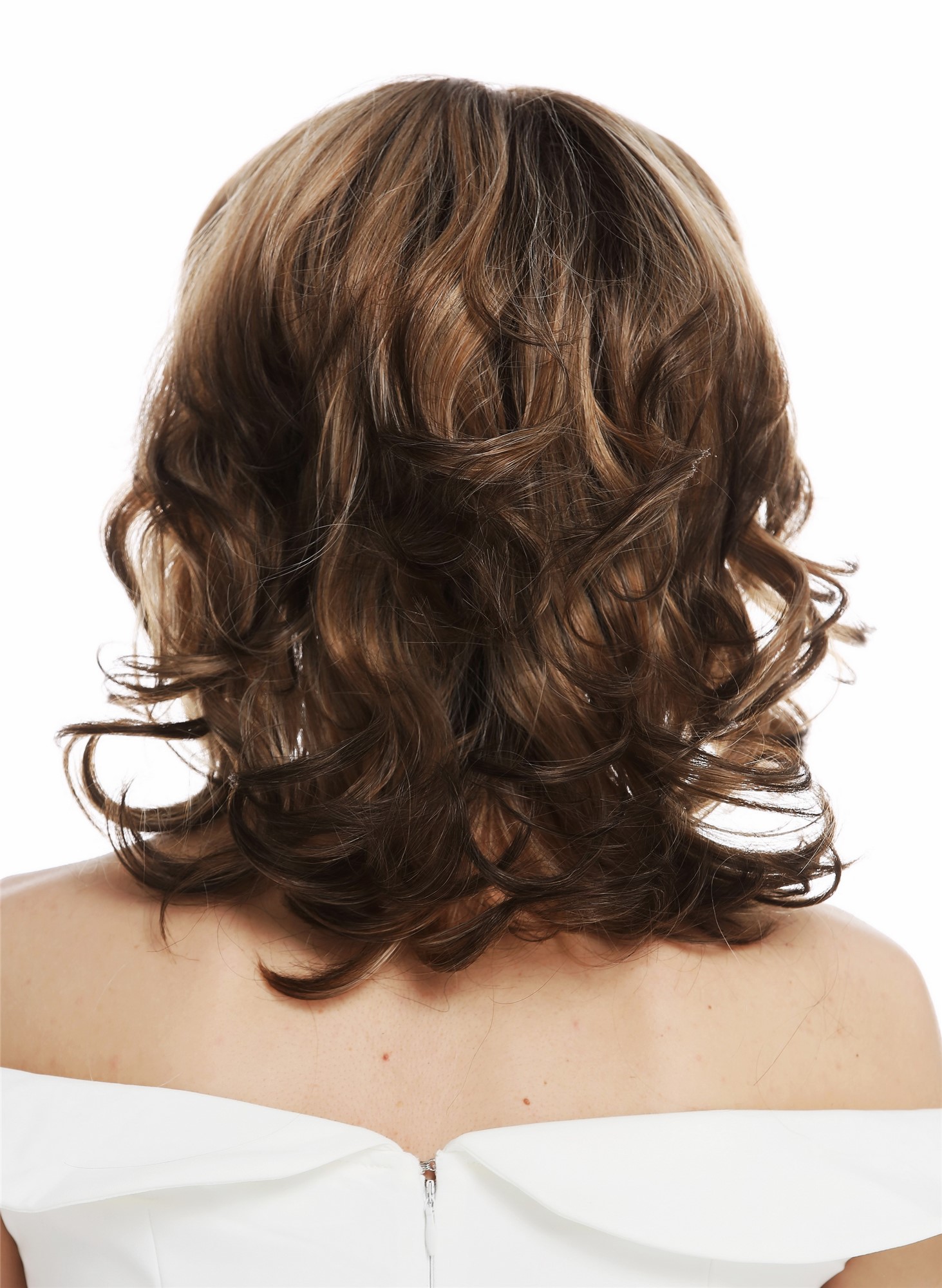 Lady wig lace front glamorous wavy 80's blonde platinum brown balayage DW2015-LF, view 6, WIG ME UP: Your Perücken Online Shop Quality Wigs, Ladies, blonde-brown mix, wavy, shoulder-length