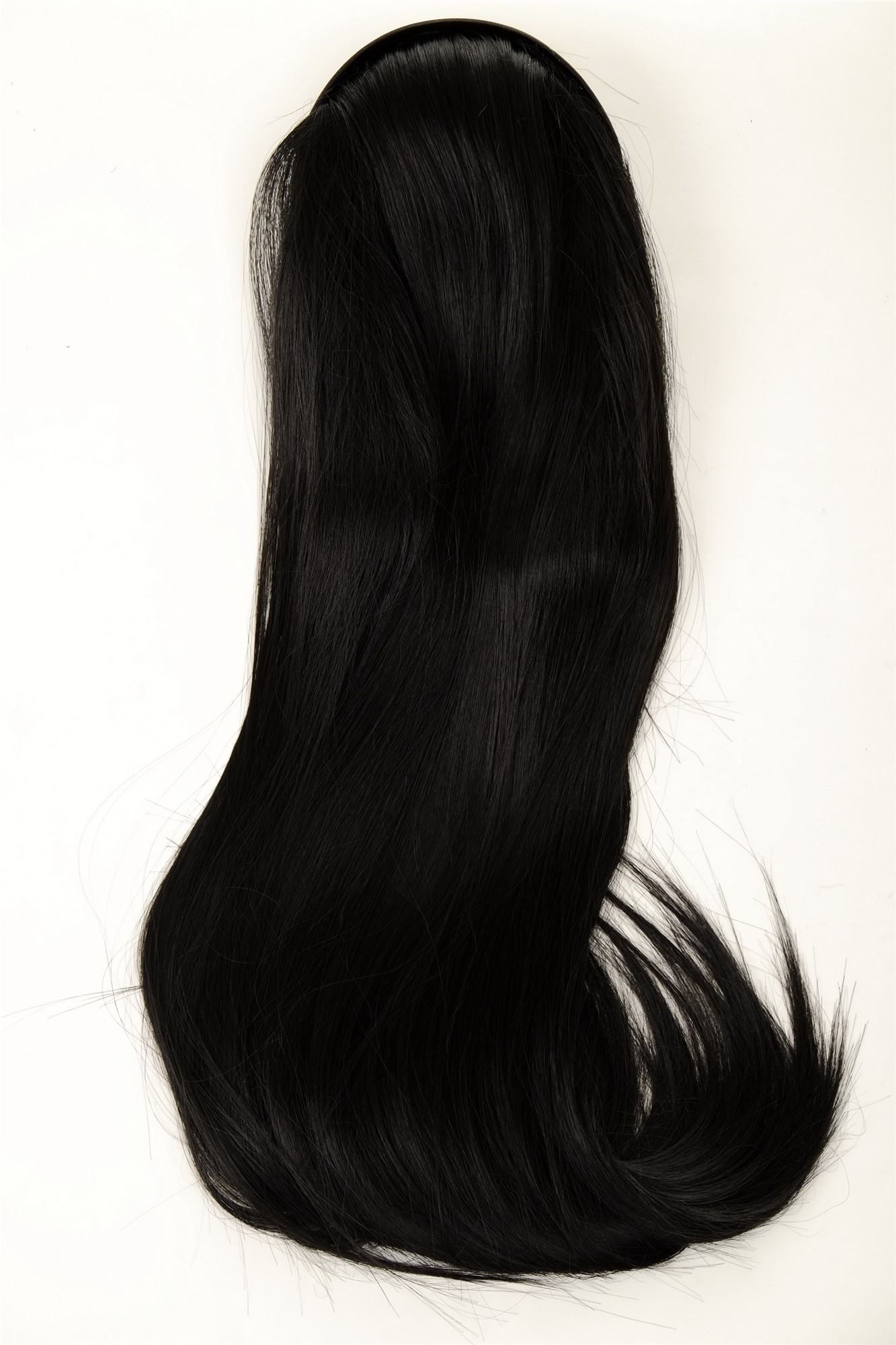 Hair Circlets, velvet black, straight, long