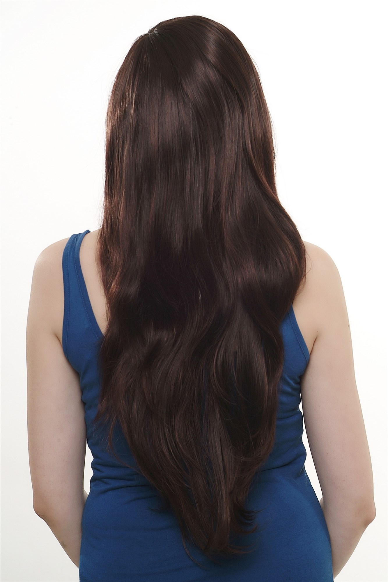 Lady women wig mahogany brown mix very long straight to wavy 3435-2T33, view 4, WIG ME UP: Your Perücken Online Shop Quality Wigs, Ladies, black-brown-mahogany brown, straight, long