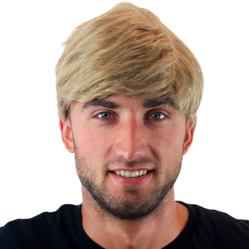 Kategorie-Bild für kurze Herrenperücken Kurze, blonde Herrenperücke