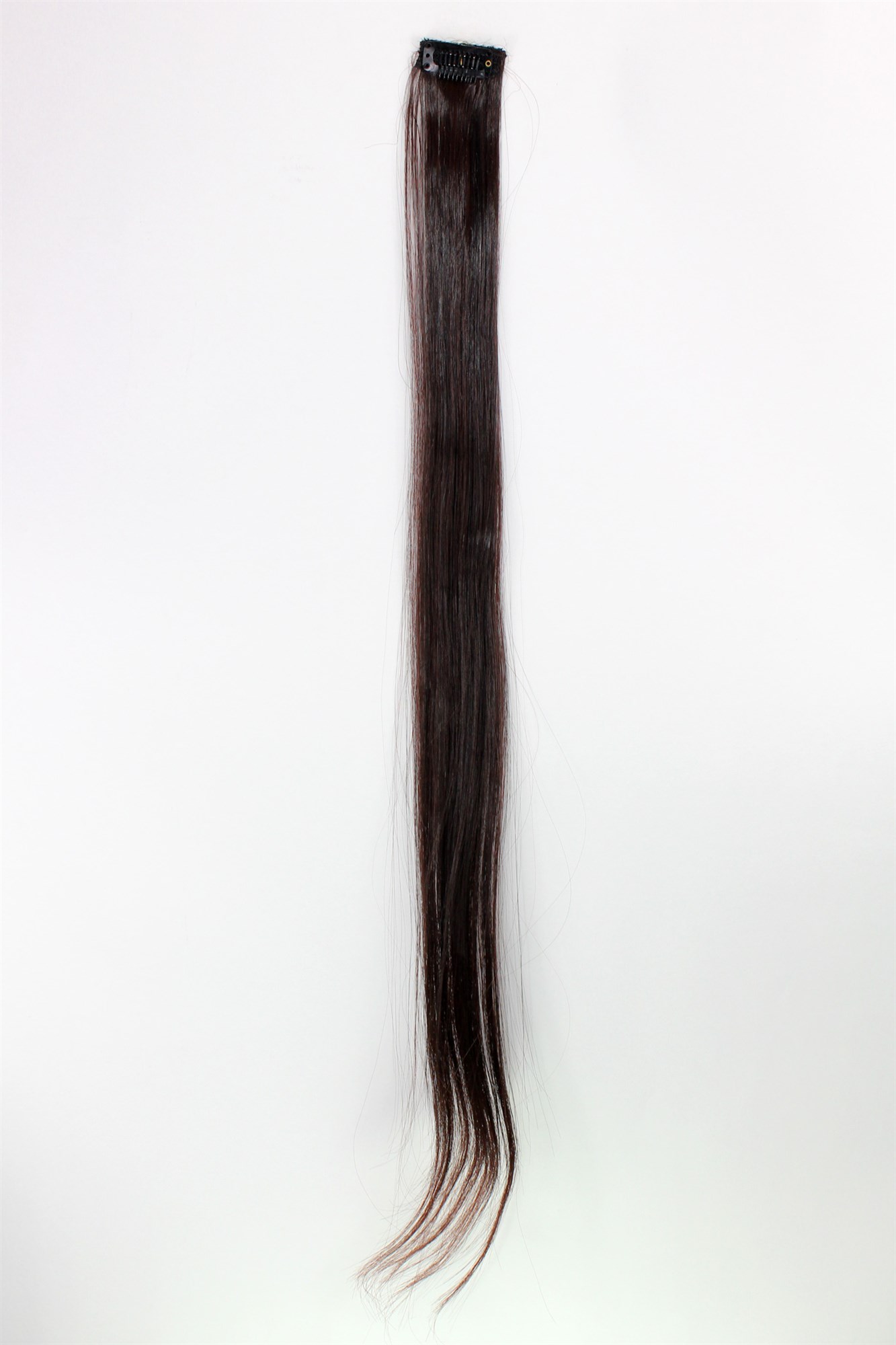 glatte Extensions Dunkel Mahagoni, Baun 63 cm lang