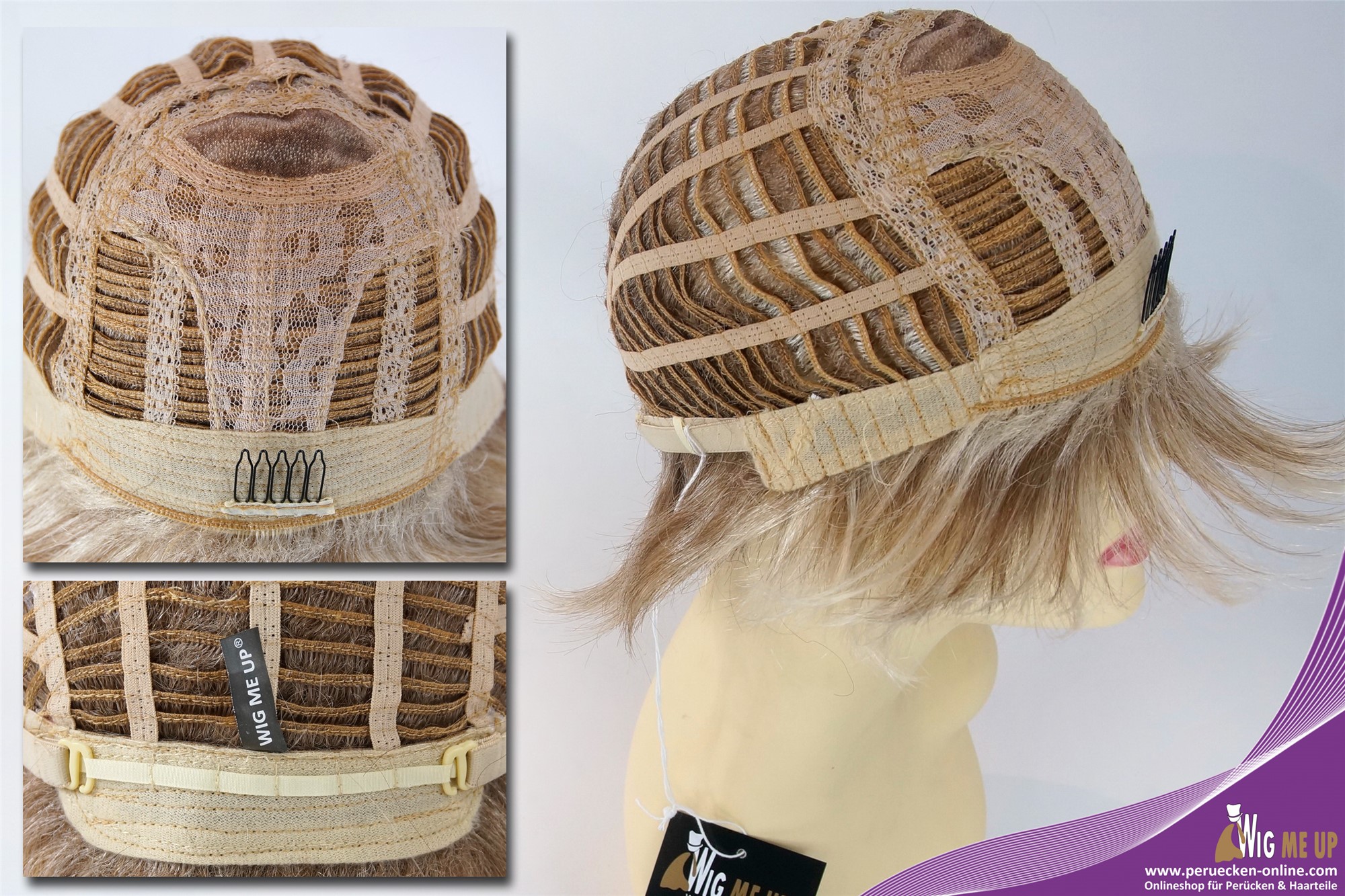 Monofilament men's wig short sleek medium blonde light blonde  mix TYL-019-MT, view 5, WIG ME UP: Your Perücken Online Shop Quality Wigs, Unisex, blond mix, straight, short