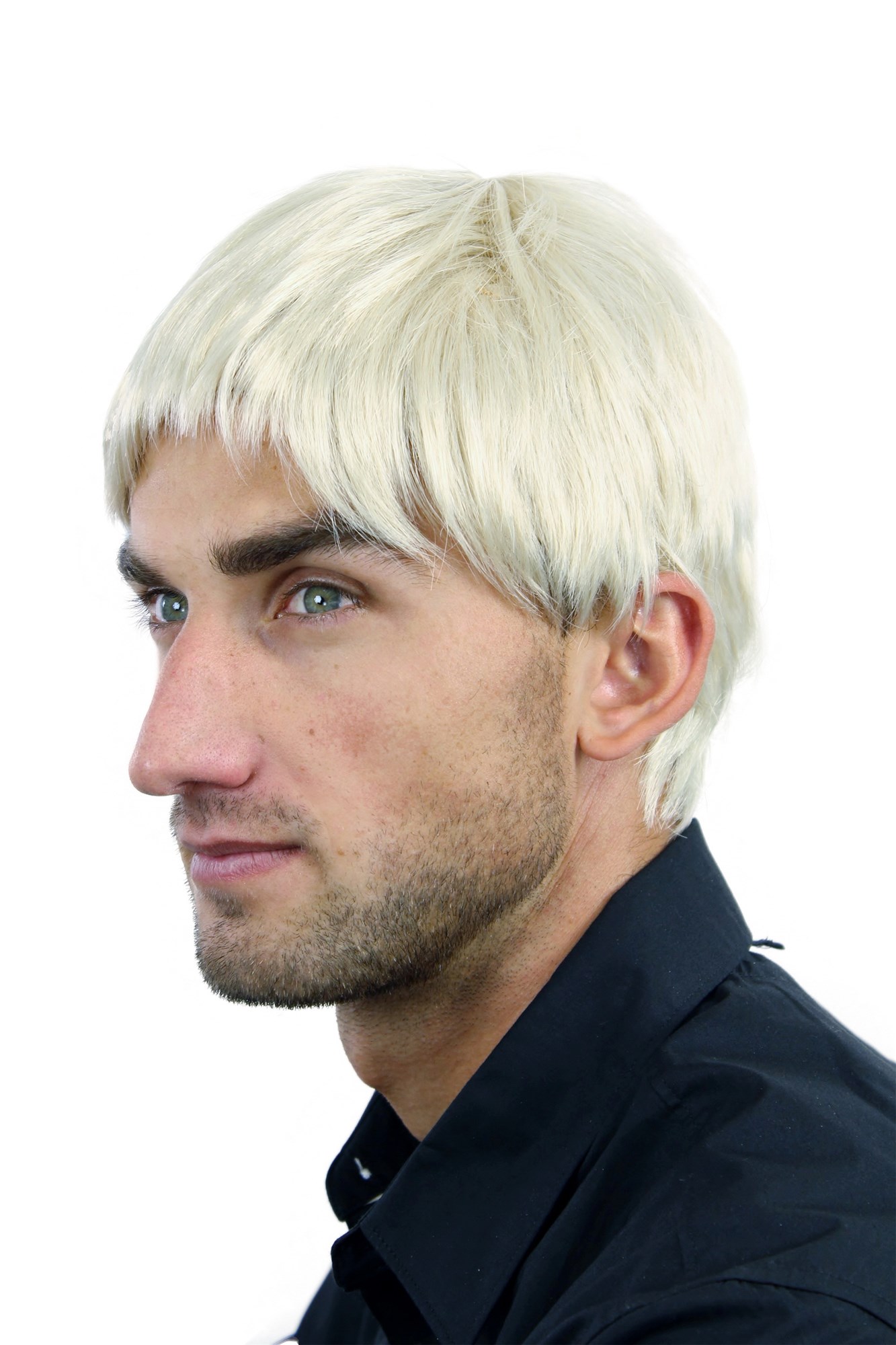WL-3037-88 Men Gents  Wig short straight very bright blond, view 4, WIG ME UP: Your Perücken Online Shop Quality Wigs, Men, Lichtlond, straight, short