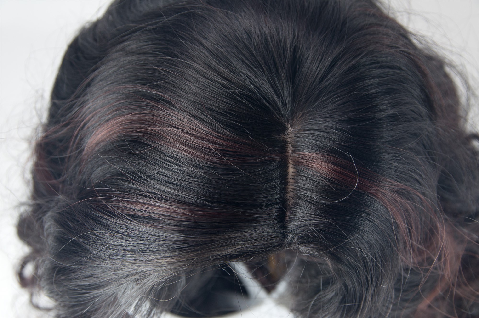 Women's wig long voluminous side parting curls pomp mahogany brown mix 1355AB, view 6, WIG ME UP: Your Perücken Online Shop Quality Wigs, Ladies, black-brown-mahogany brown mix, curled, long