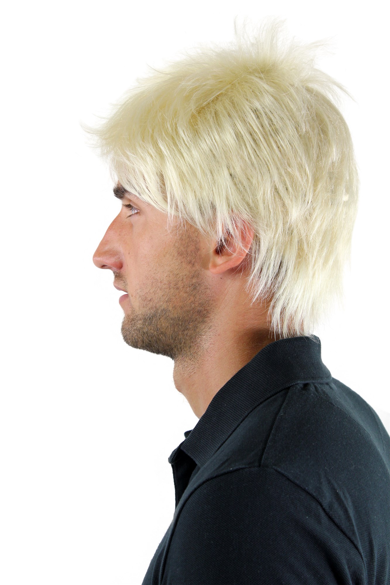 Men's WIG (for Men or Unisex) HIGH  synthetic short BRIGHT BLOND blonde youthful young look, view 2, WIG ME UP: Your Perücken Online Shop Quality Wigs, Men, platinum blonde, straight, short