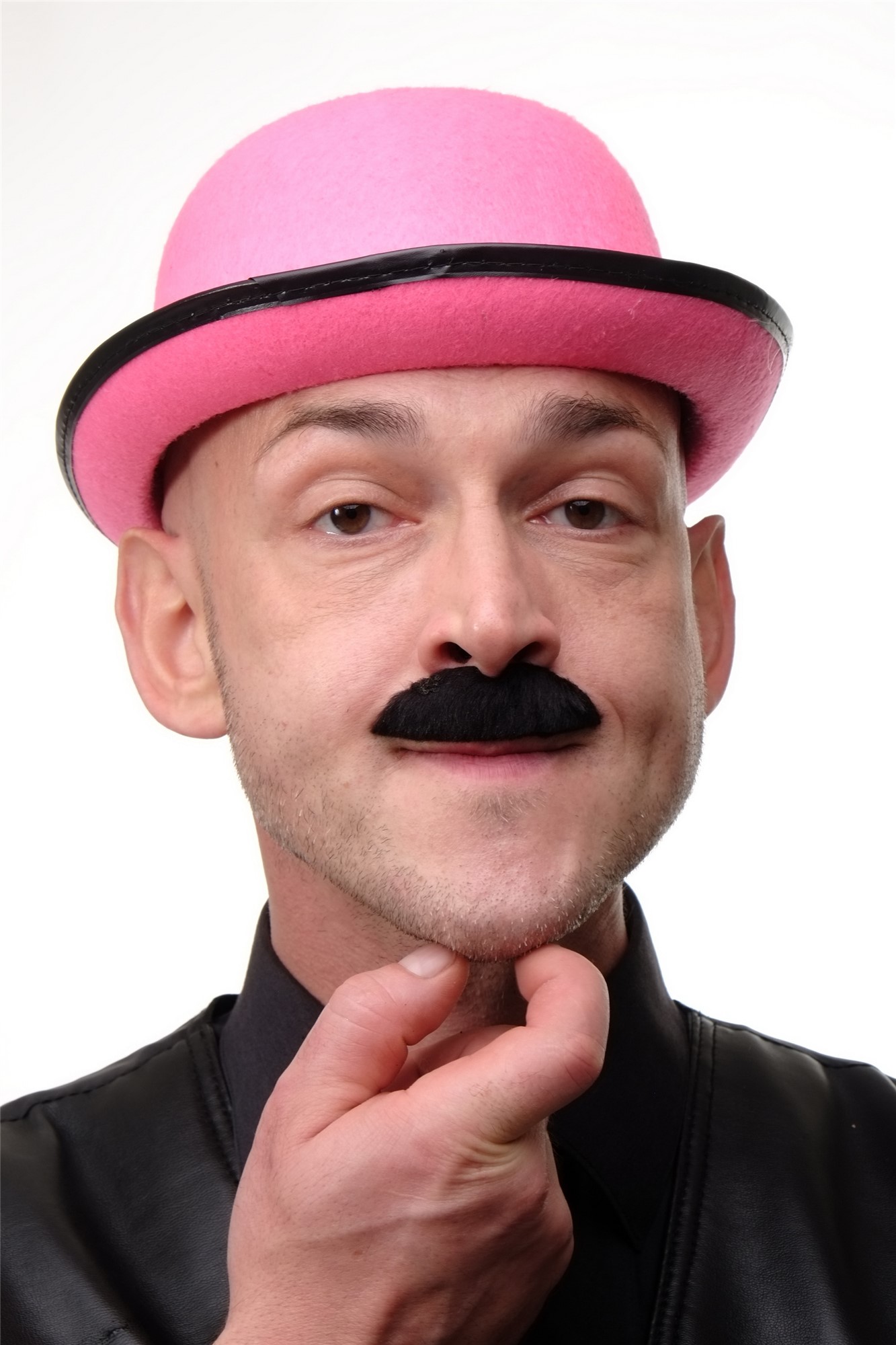 günstige Party Perücke, Bärte Schnurrbärte 6tlg. Set schwarz MM-007, Ansicht 2, WIG ME UP: Ihr Perücken Online Shop Bart aus Kunsthaar schwarz