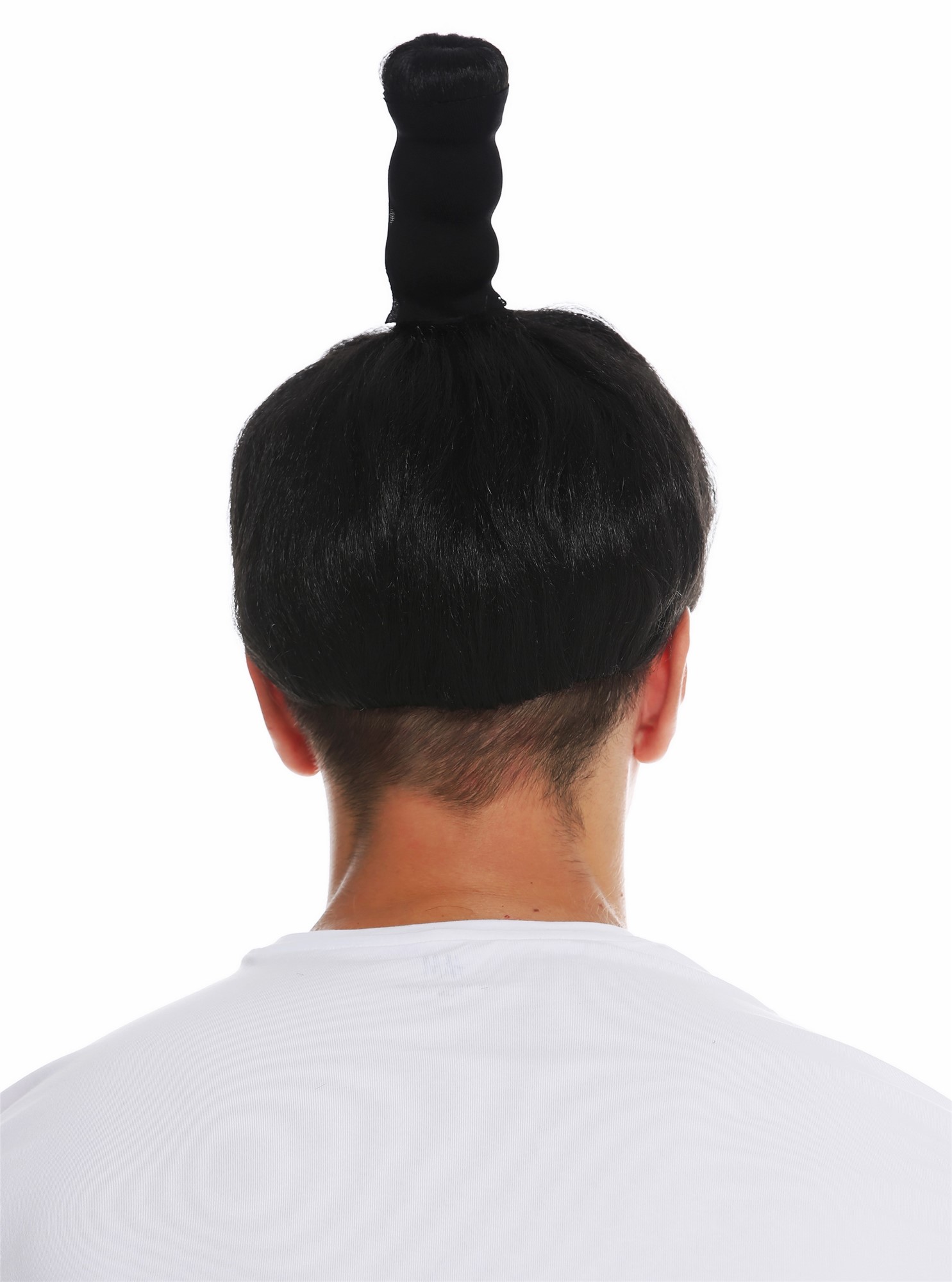 Wig Halloween carnival men women Samurai Chinese Japan sword fight 68619, view 6, WIG ME UP: Your Perücken Online Shop Party Wig, Men, pitch black, straight, short