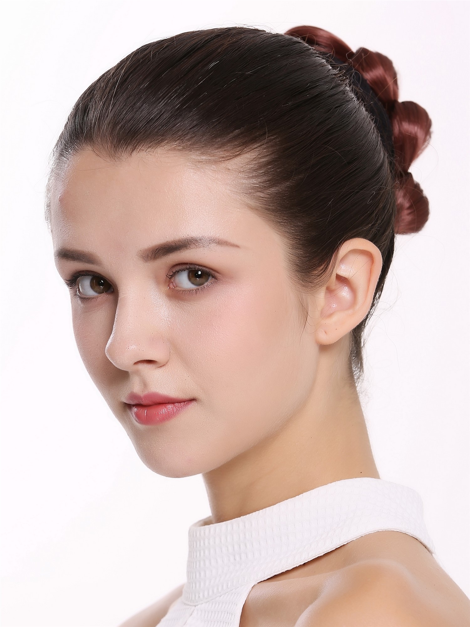 Dutt Haarrose Geflochten Tracht Rotbraun TYD-0004-35, Ansicht 2, WIG ME UP: Ihr Perücken Online Shop geflochtener Dutt Haarteil Kupferbraun