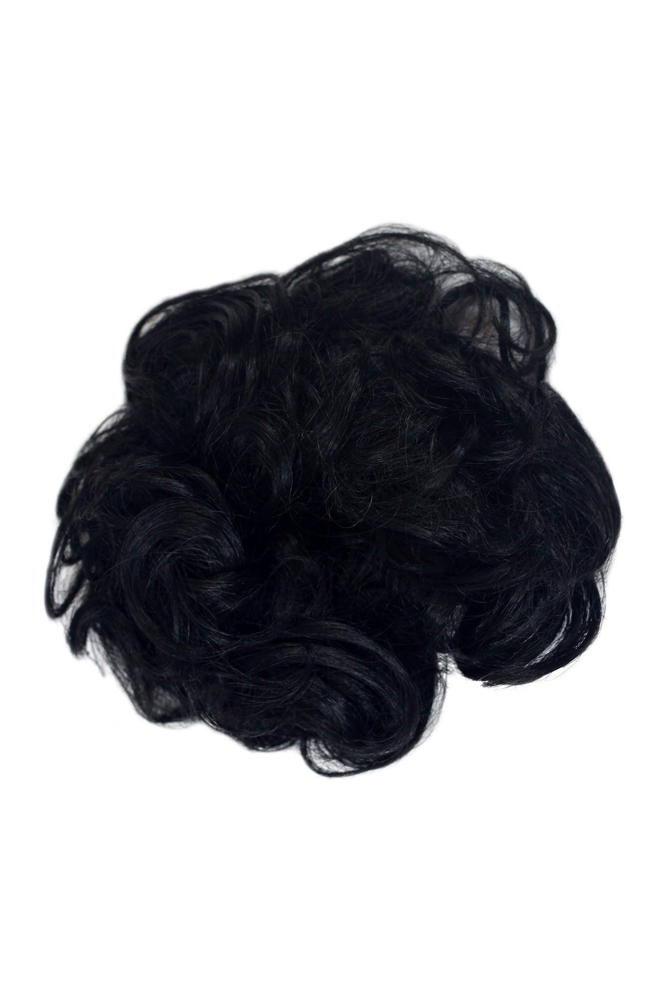 Scrunchie glatt Schwarz 15 cm