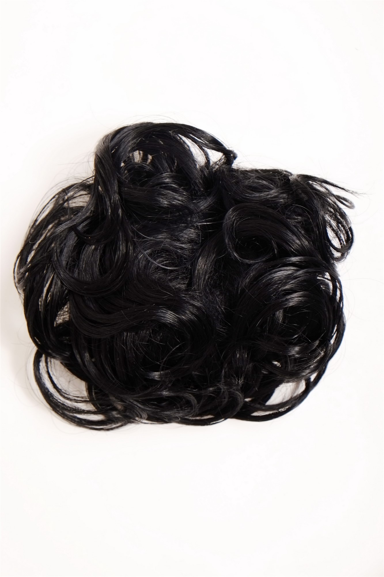 Dutt Haarknoten 60er lockig schwarz Modell: NHA-004A, Ansicht 5, WIG ME UP: Ihr Perücken Online Shop lockiger Dutt Haarteil Schwarz