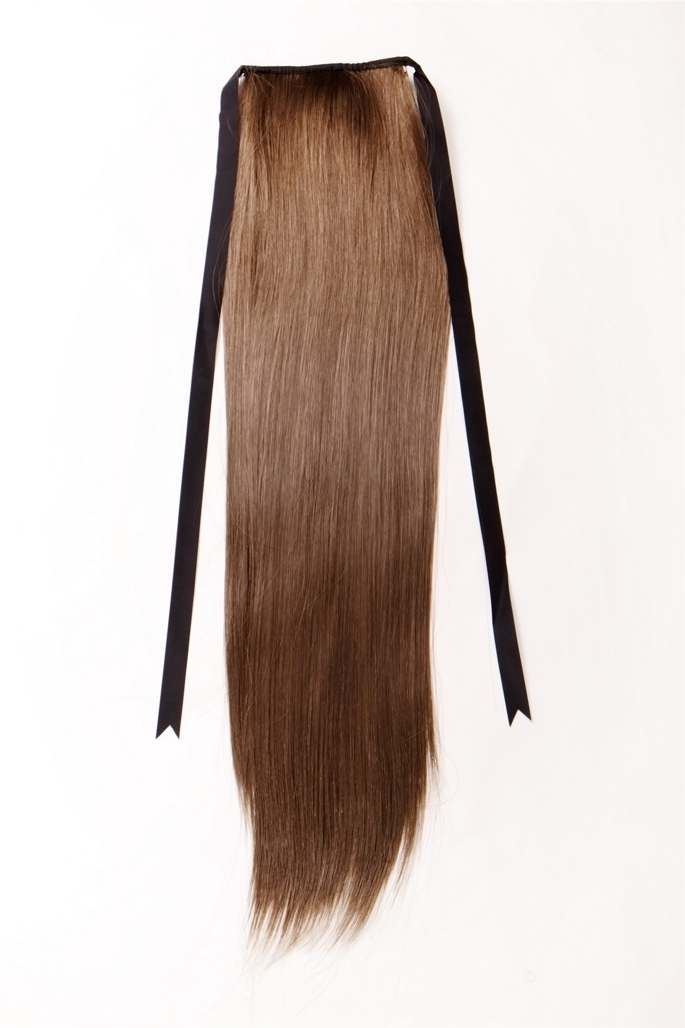 Hairpiece PONYTAIL extension long straight very light with ribbon and comb wrap around system brown, view 3, WIG ME UP: Your Perücken Online Shop Ponytails, golden brown, straight, long