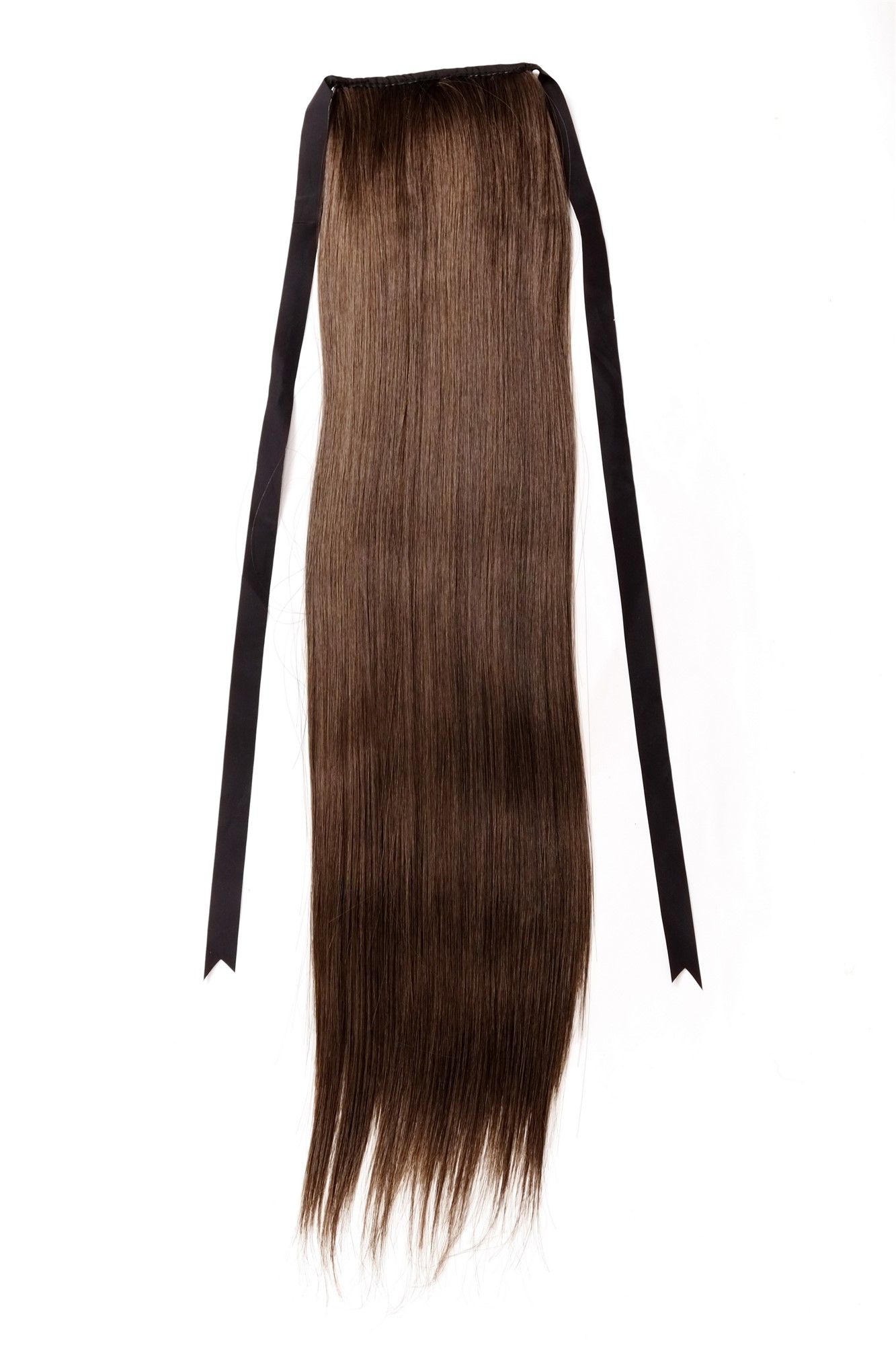 Hairpiece PONYTAIL extension long straight very light with ribbon and comb wrap around system brown, view 3, WIG ME UP: Your Perücken Online Shop Ponytails, medium ash brown, straight, long