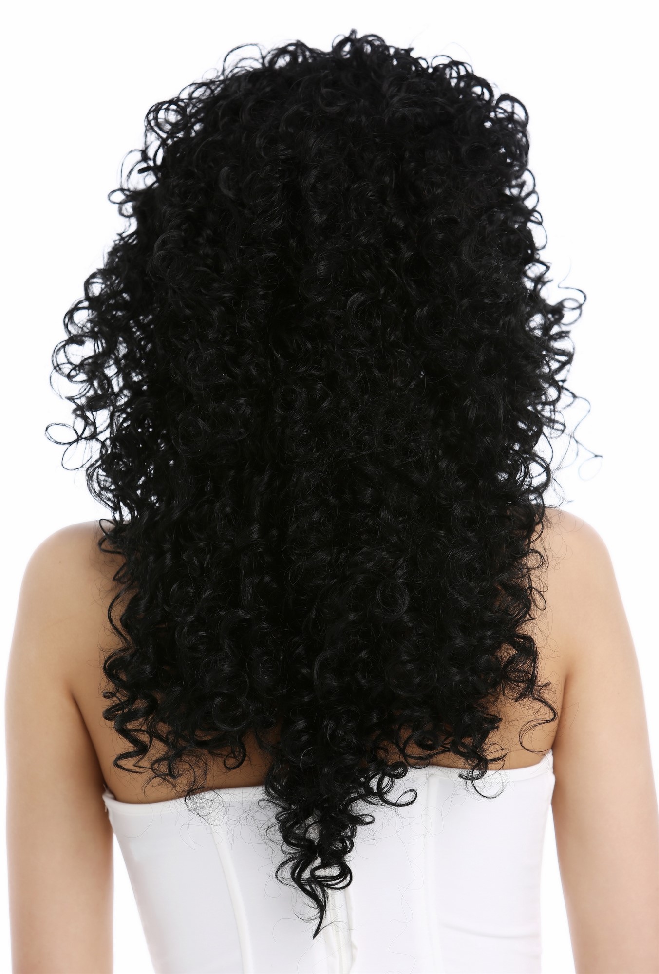 Lady Wig Women ´long very curly voluminous curls curled black VK-35, view 4, WIG ME UP: Your Perücken Online Shop Quality Wigs, Ladies, Black, curled, long