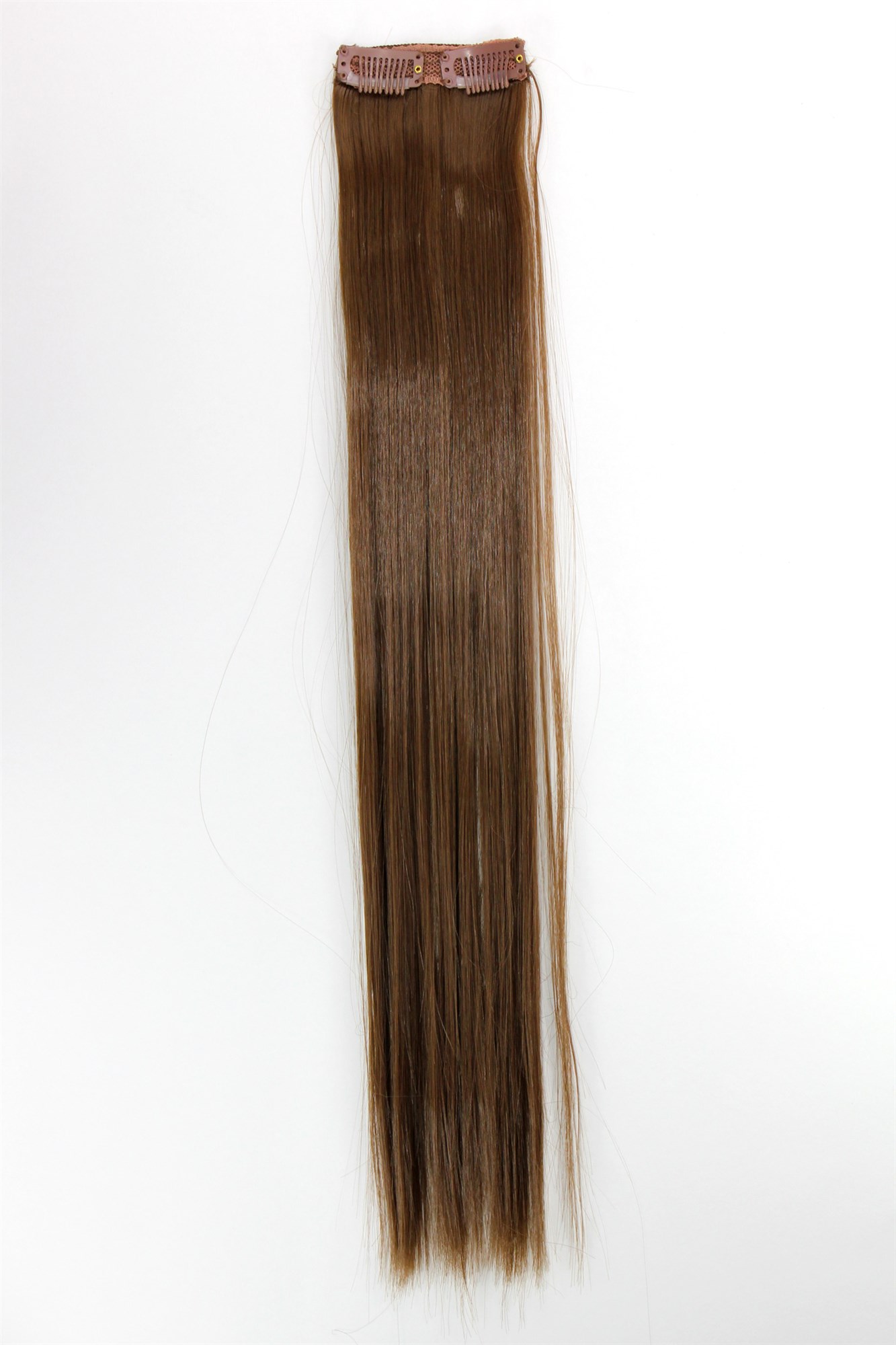 glatte Extensions Hellbraun 45 cm lang