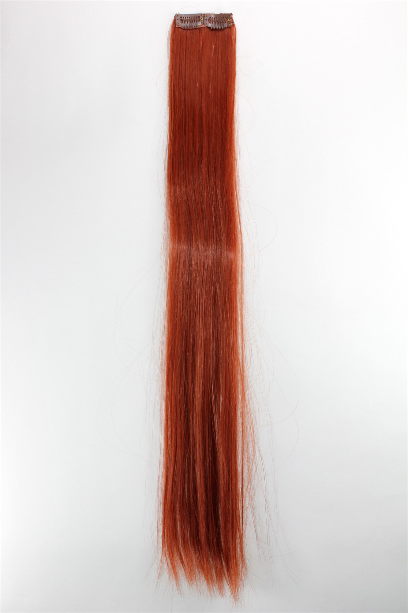 glatte Extensions Tizianrot 63 cm lang