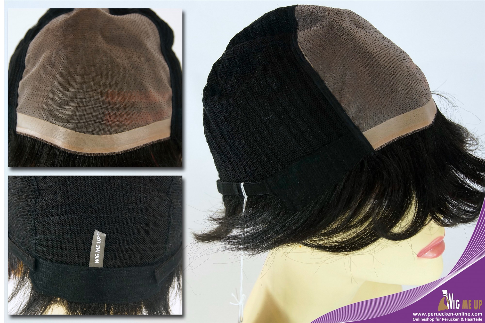 Monofilament women's wig short sleek parted black red highlights TYM-492-MT, view 7, WIG ME UP: Your Perücken Online Shop Quality Wigs, Ladies, black-red mix, straight, short