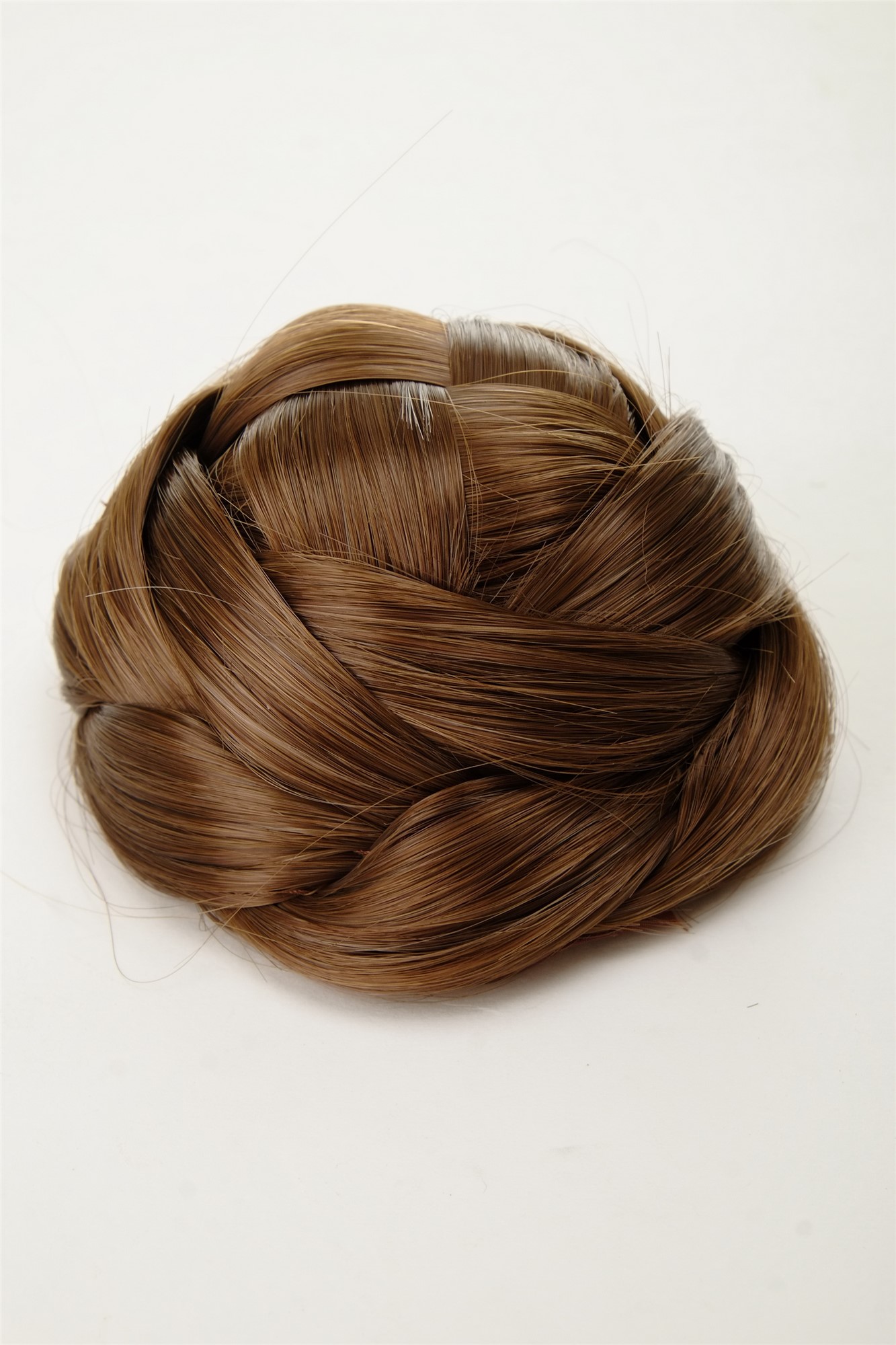 Haarknoten Haarteil Dutt geflochten Goldbraun Q399D-12, Ansicht 3, WIG ME UP: Ihr Perücken Online Shop geflochtener Dutt Haarteil Goldbraun