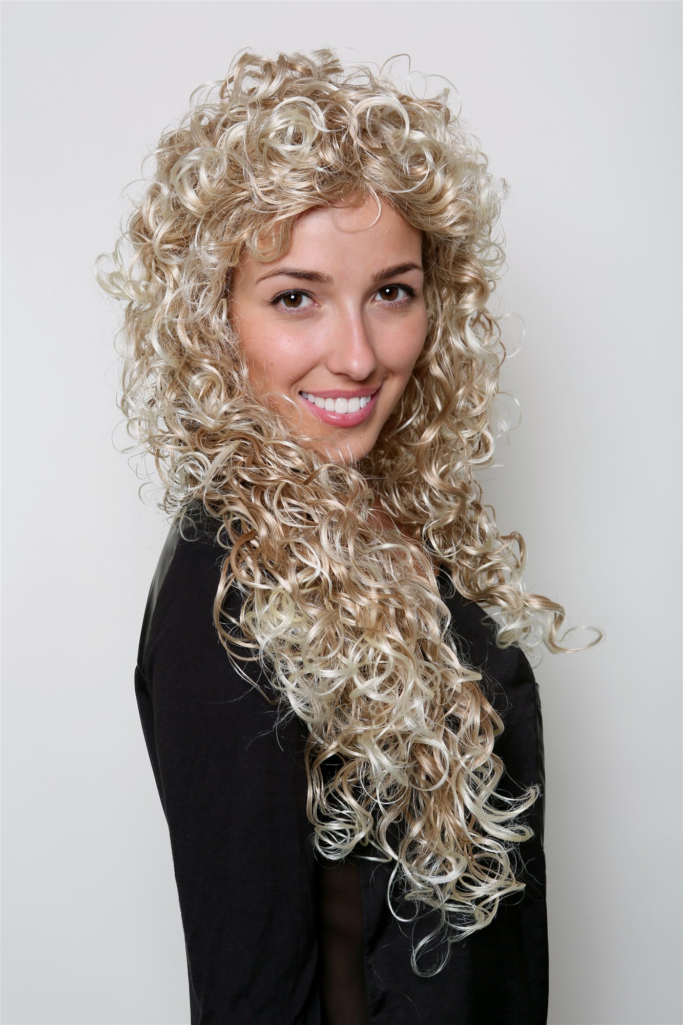 ANGEL blonde WIG long BLOND mix CURLS (9229 Colour 27T613), view 2, WIG ME UP: Your Perücken Online Shop Quality Wigs, Ladies, strawberry blonde and platinum blonde, curled, long