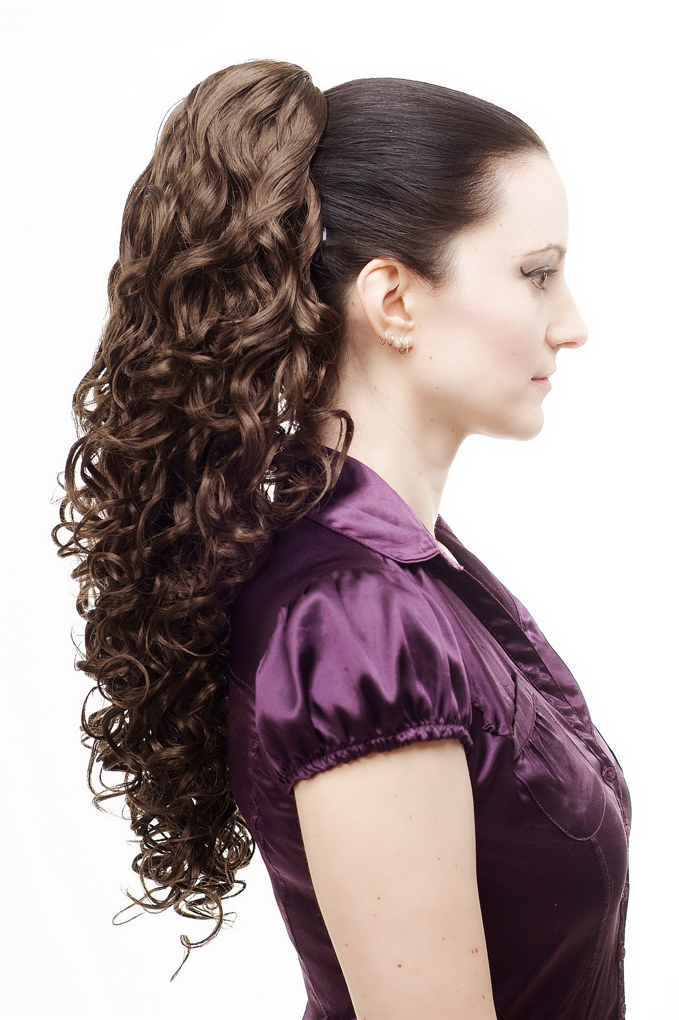 N310-8 Hairpiece PONYTAIL extension VERY long MASSIVE volume voluminous curly AMAZING curls kinks middle brown 23", view 2, WIG ME UP: Your Perücken Online Shop Ponytails, Brown, curled, long