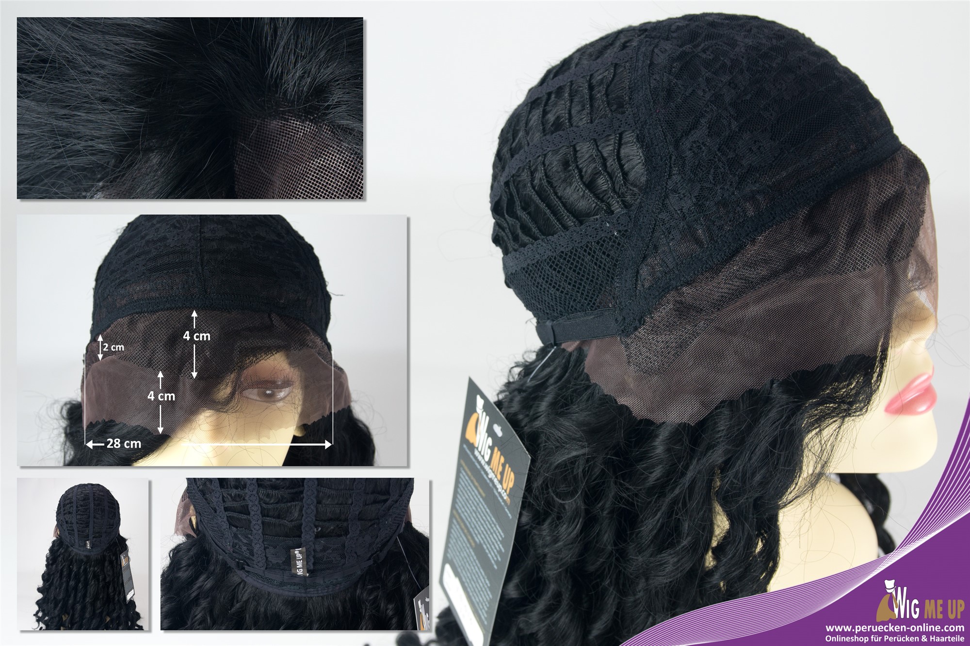 Lady wig lace front very long corkscrew curls ringlets curly black LS-016-LF, view 5, WIG ME UP: Your Perücken Online Shop Quality Wigs, Ladies, Black, curled, long