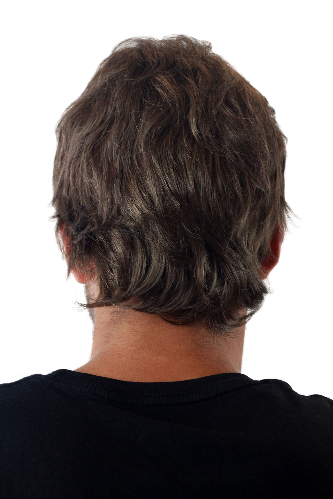 Men's Wig synthetic brown short classic confident parting GFW355A-8, view 4, WIG ME UP: Your Perücken Online Shop Quality Wigs, Men, medium blonde, straight, short