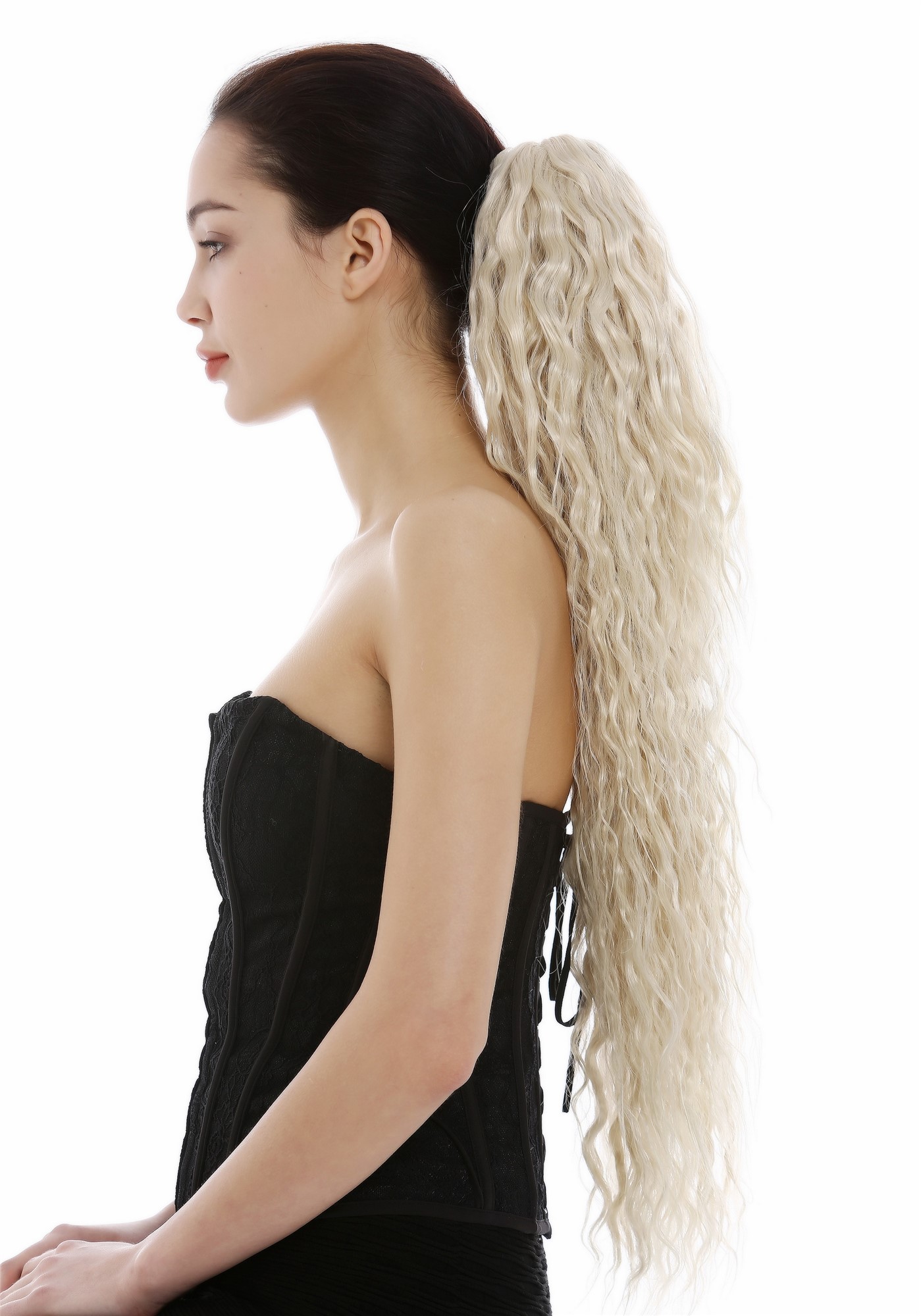Hairpiece ponytail extremely long volume kinked curls kinks light blonde N838, view 3, WIG ME UP: Your Perücken Online Shop Ponytails, light blonde, curled, long