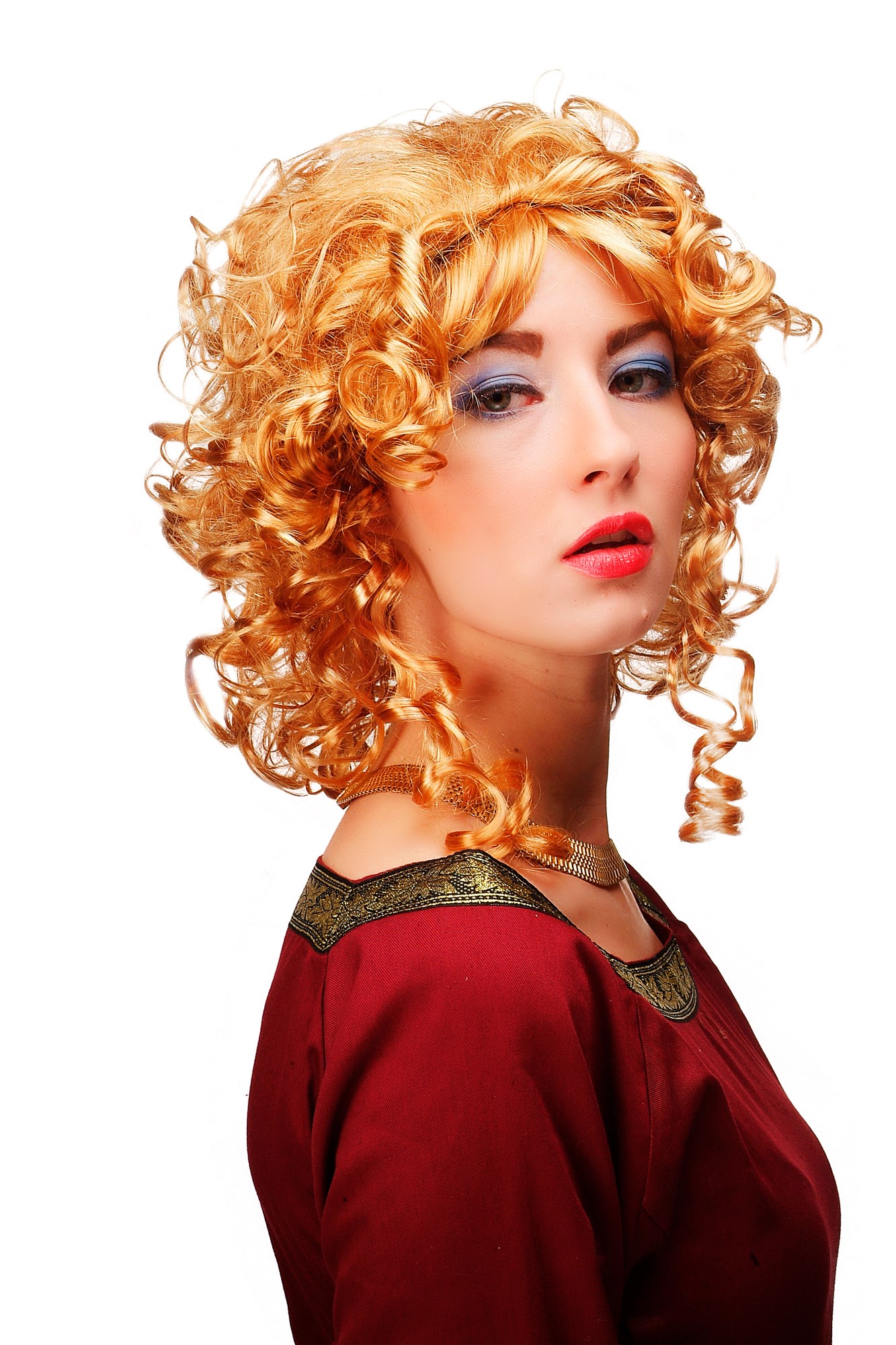 Party/Fancy Dress Lady WIG colonial BAROQUE princess spiral curls coils blond Anime Gothic Lolita, view 3, WIG ME UP: Your Perücken Online Shop Party Wig, Ladies, Blonde, curled, shoulder-length