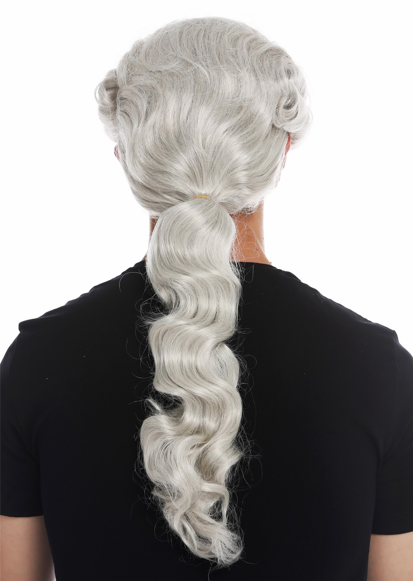 Quality Wigs, Men, white-gray, wavy, long