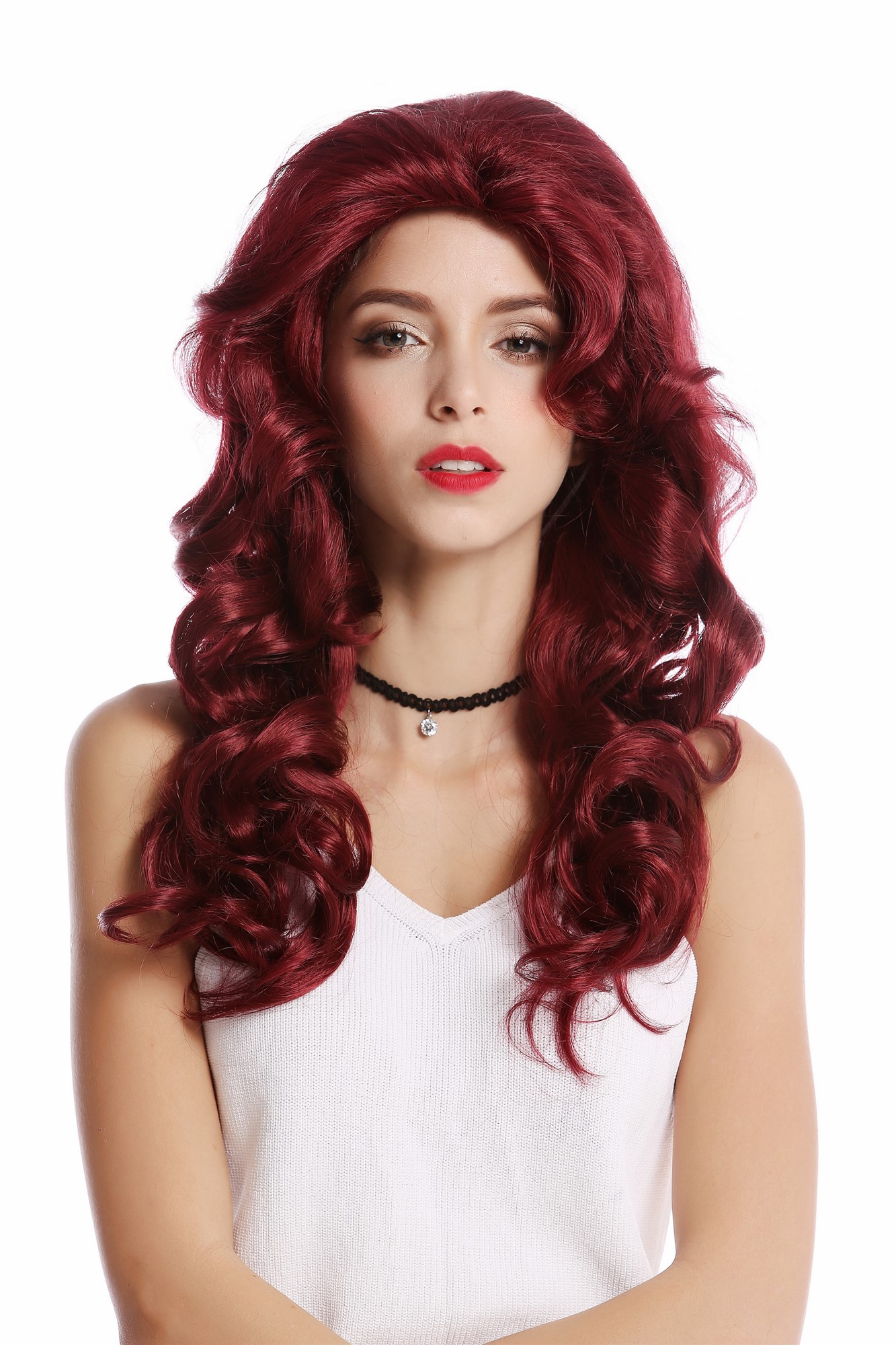 Quality Wigs, Ladies, Red, wavy, long