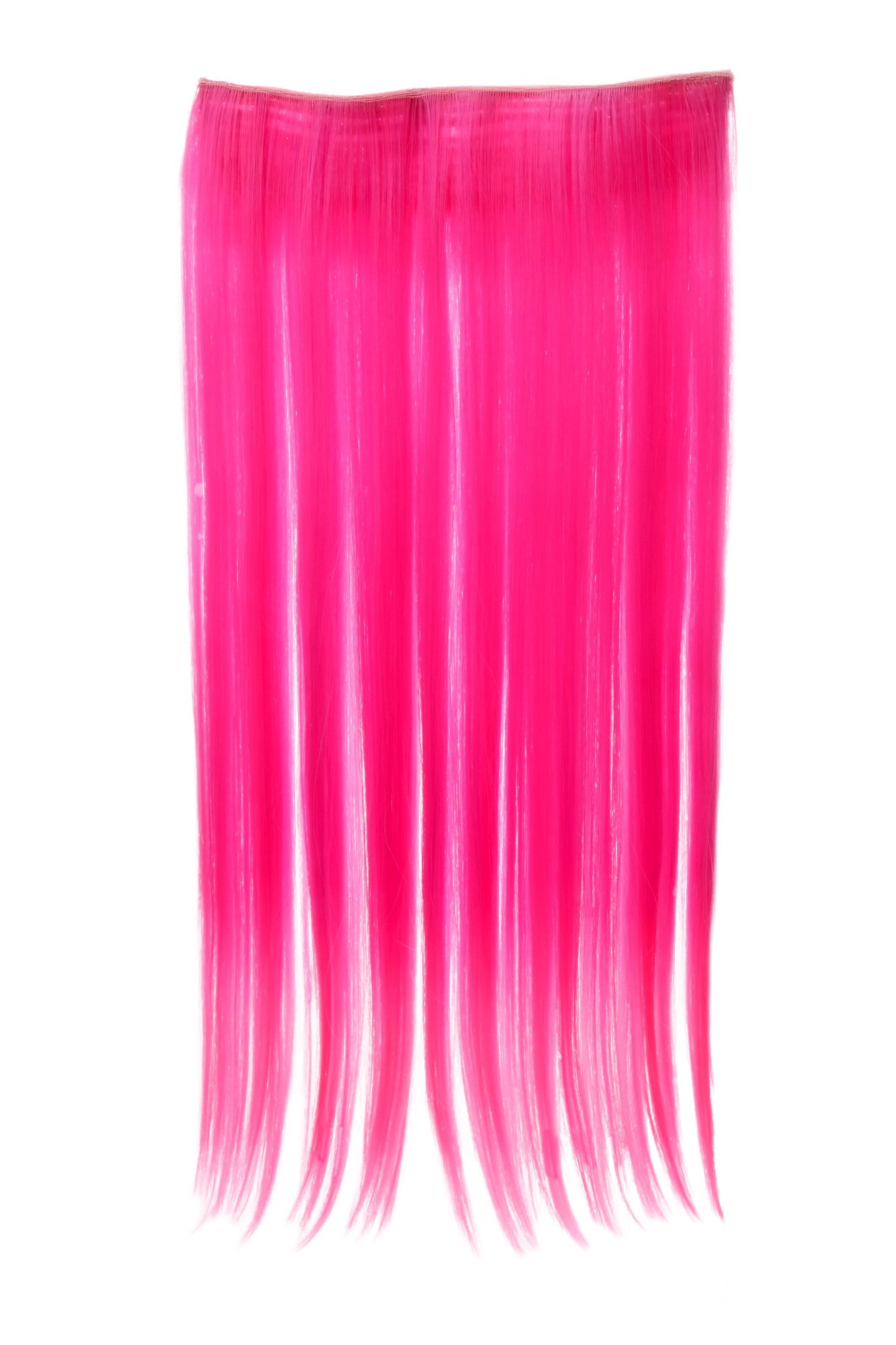 glatte Halbperücke Neonlila-Neonpink-Mix 60 cm lang