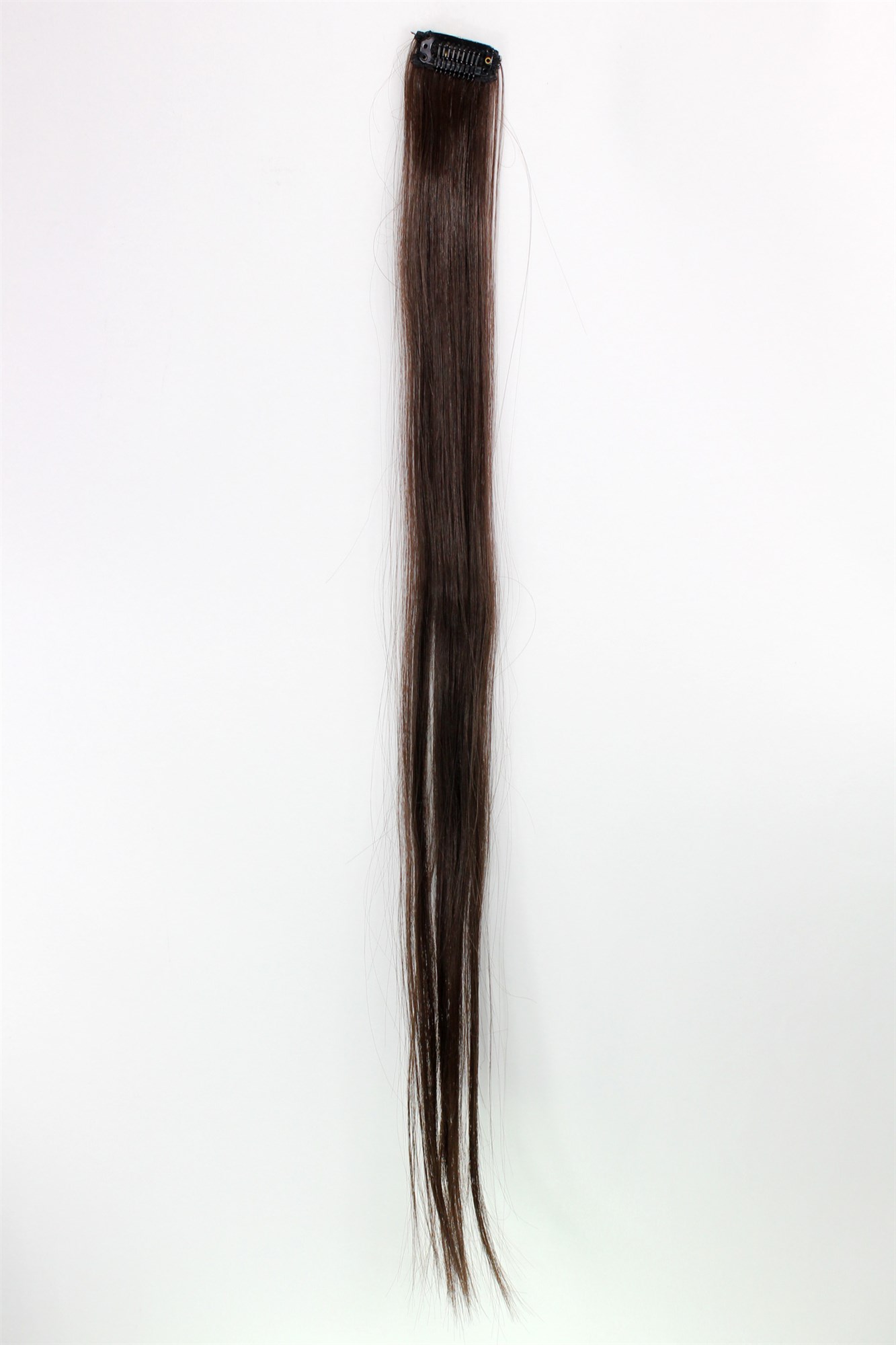 glatte Extensions Braun 63 cm lang