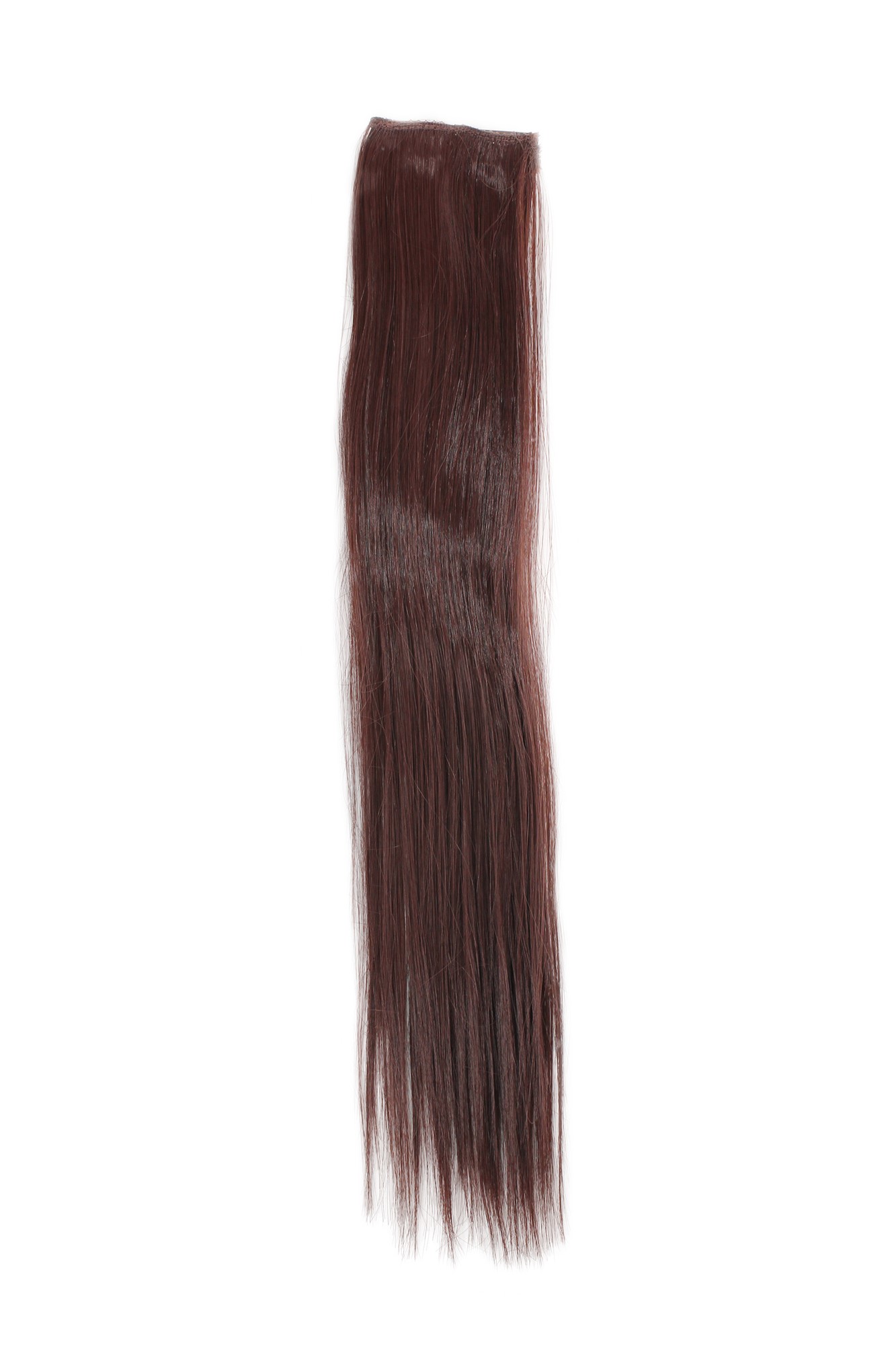 glatte Extensions Dunkel Mahagoni, Baun 45 cm lang