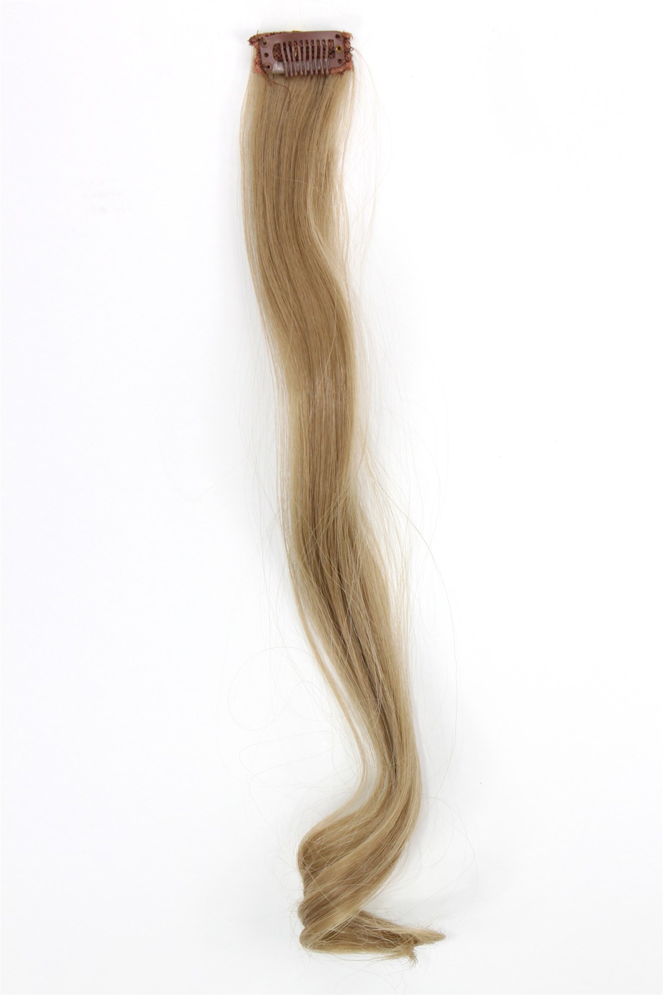 1 Clip-In Extension Strähne wellig Asch-Blond YZF-P1C18-16, Ansicht 2, WIG ME UP: Ihr Perücken Online Shop wellige Extensions Aschblond 45 cm lang