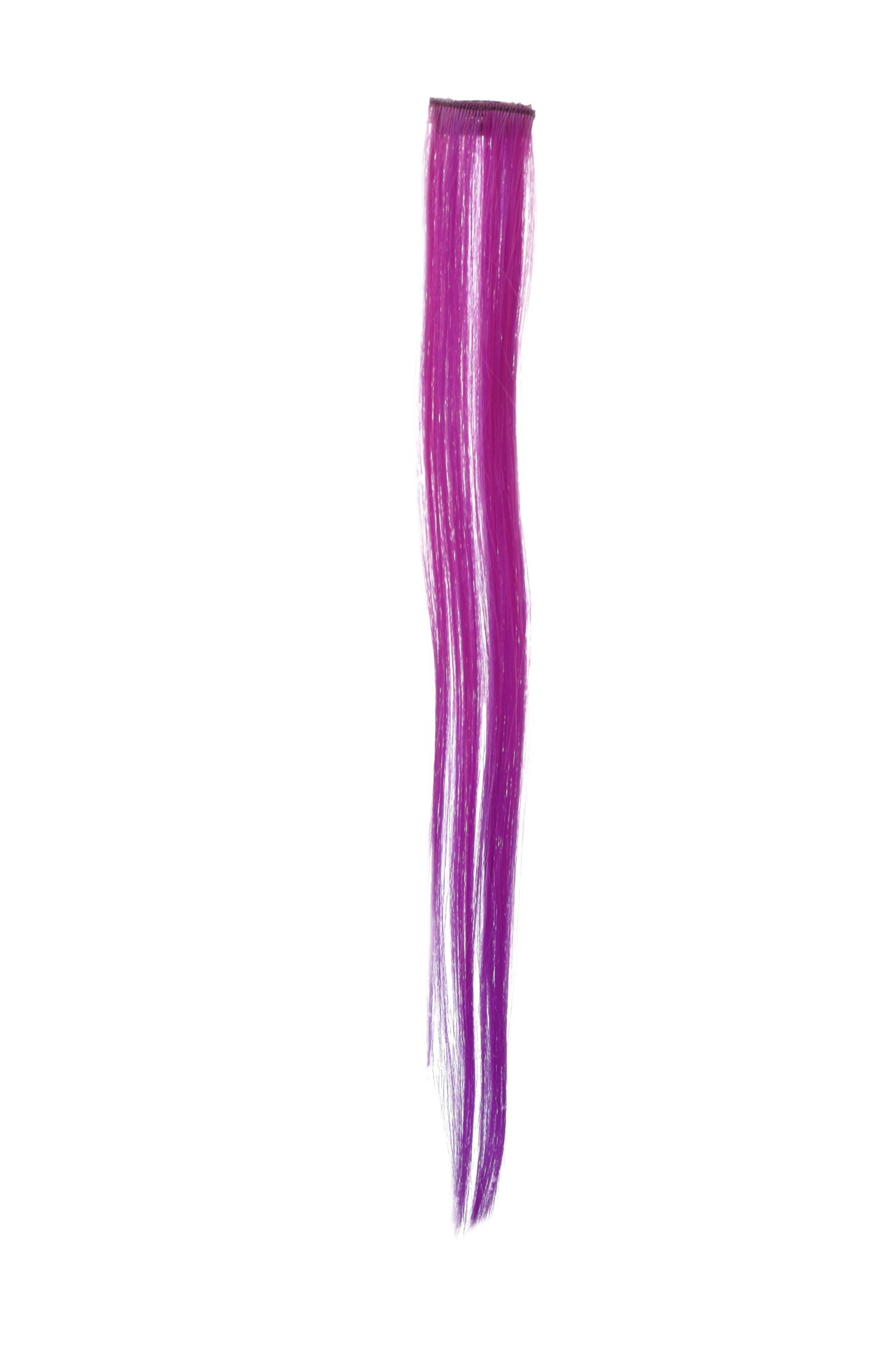 glatte Extensions Dunkelrosa-Neonviolett-Mix 45 cm lang