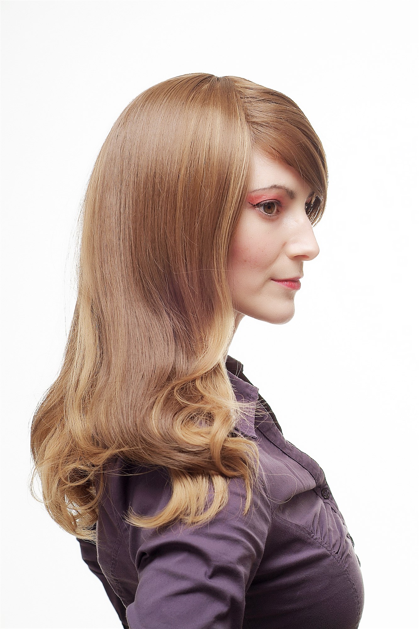 WIG ME UP ® SA059-10-12/56 Gorgeous Lady  Wig long straight parting mixed light brown brunette strands 20" inch, view 2, WIG ME UP: Your Perücken Online Shop Quality Wigs, Ladies, light brown-dark blonde, straight, long