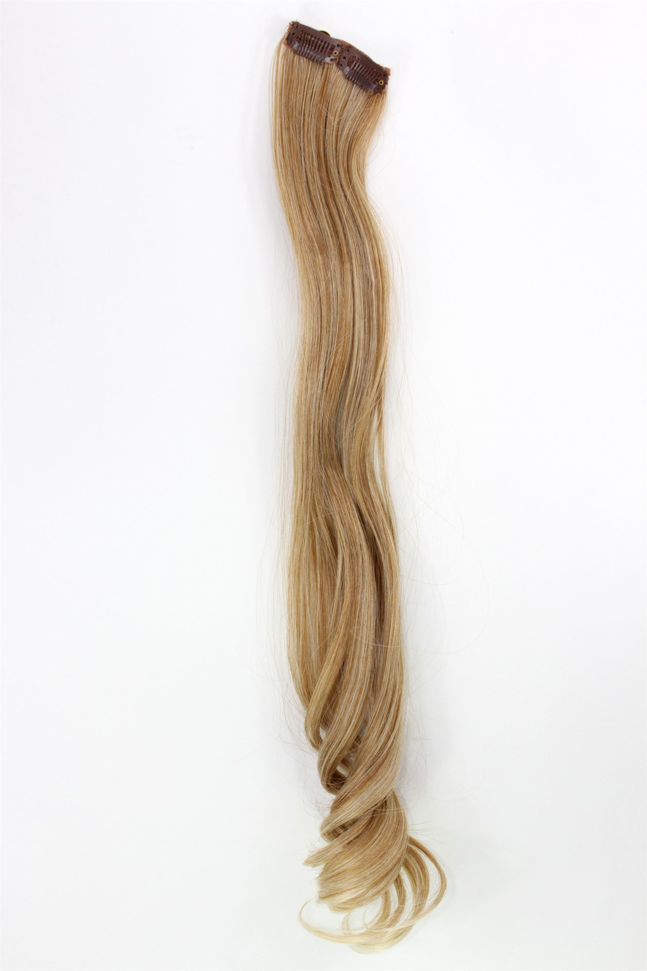 wellige Extensions Kupfer-Hell-Blond-Mix 63 cm lang