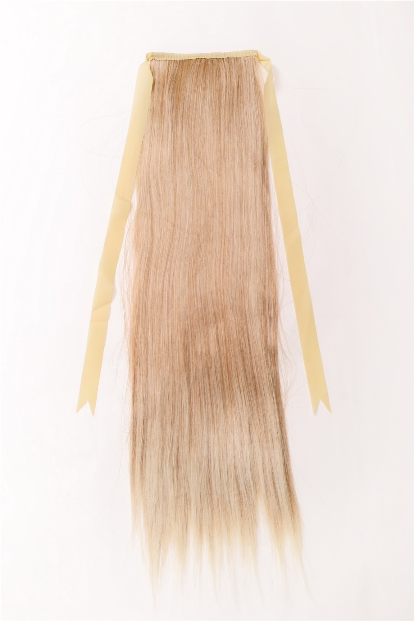 hochwertiges Haarteil glatt lang Befestigung mit Bändchen & Klammer Blond-Mix C9429-27T613, Ansicht 3, WIG ME UP: Ihr Perücken Online Shop glattes Zopf-Haarteil Blond-Mix 60 cm lang