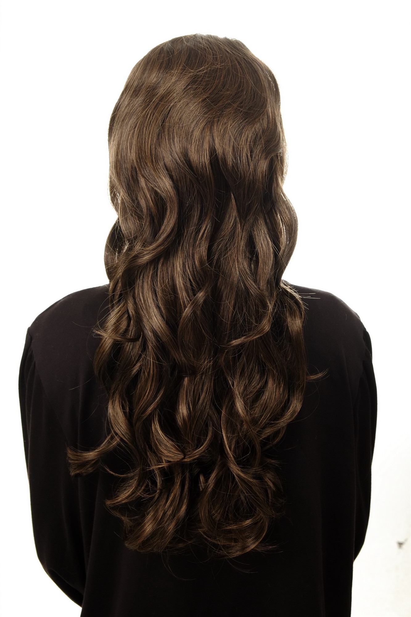 Halbperücke geflochtener Haarreif wellig Braun Blond Gesträhnt DW1025-2SP27, Ansicht 4, WIG ME UP: Ihr Perücken Online Shop Haarreifen geflochten Braun-Blond 65 cm