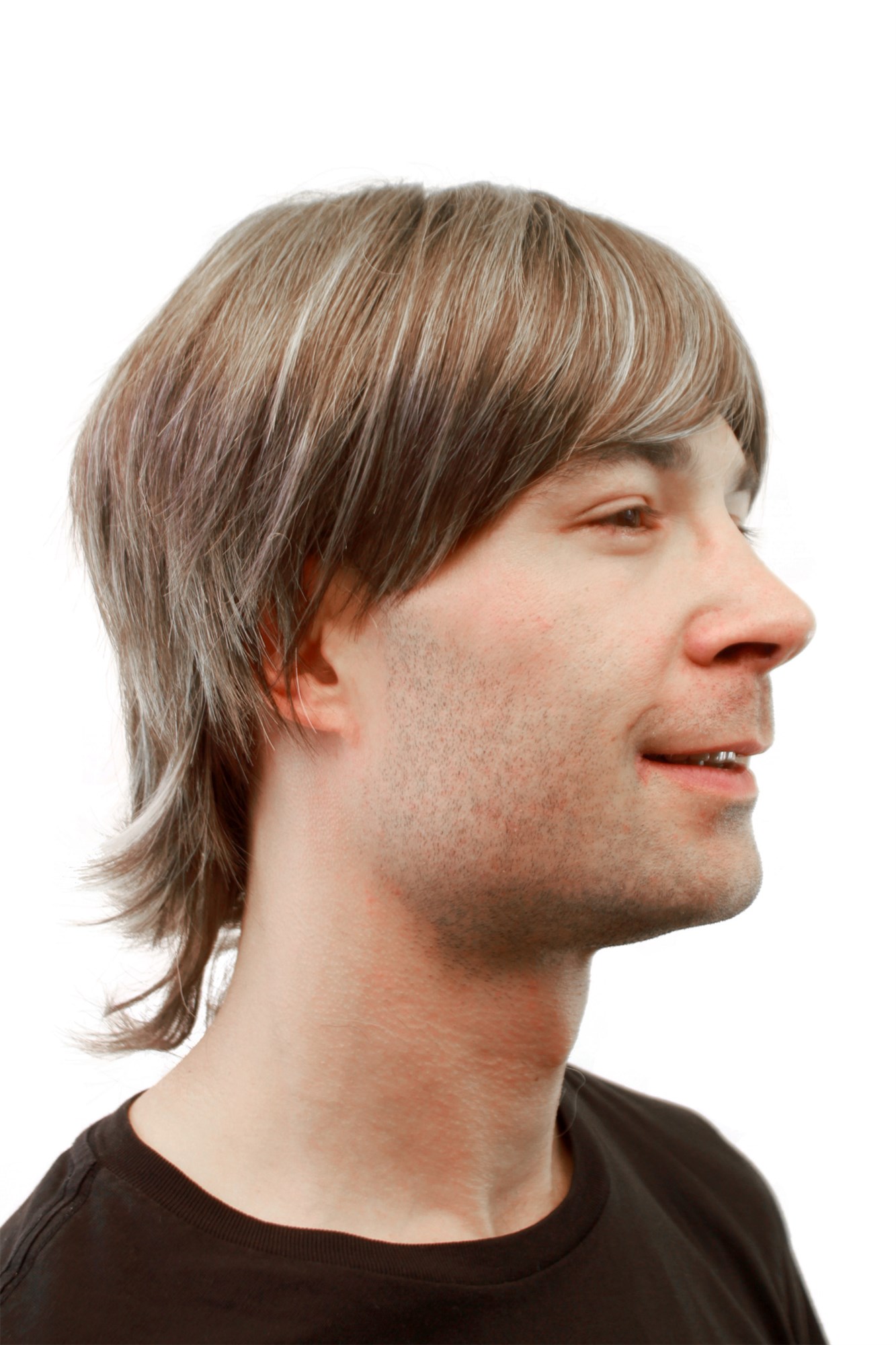 hochwertige Qualitätsperücken, Herrenperücke kurz braun-blond GFW357B-8H26, Ansicht 3, WIG ME UP: Ihr Perücken Online Shop glatte Tressen-Perücke Braun schulterlange Haare für Herren