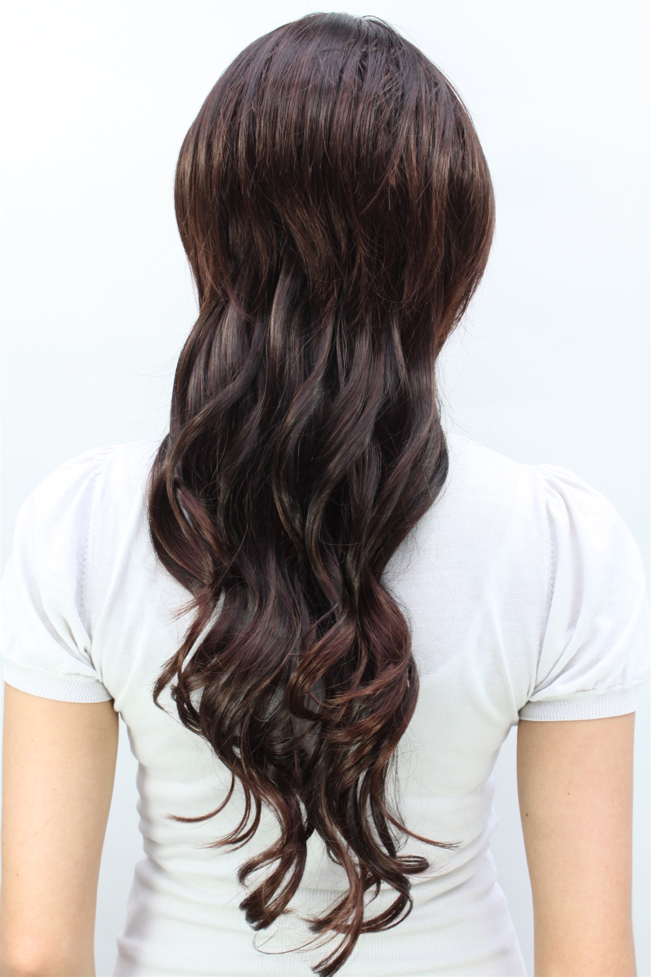 HIGH FASHION Lady  Wig Hip It-crowdish backcombed LAYERED wavy slight curl BROWN MIX, view 2, WIG ME UP: Your Perücken Online Shop Quality Wigs, Ladies, Brown, wavy, long