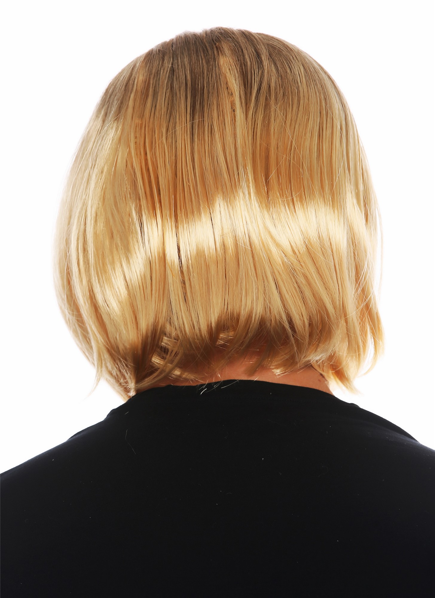 günstige Party Perücke, Perücke Herren Mittelscheitel Schönling Braun Blond Ombre 14-ZA30A-02A, Ansicht 6, WIG ME UP: Ihr Perücken Online Shop glatte Party Perücke Kastanienbraun-Goldblond-Mix kurze Haare Unisex