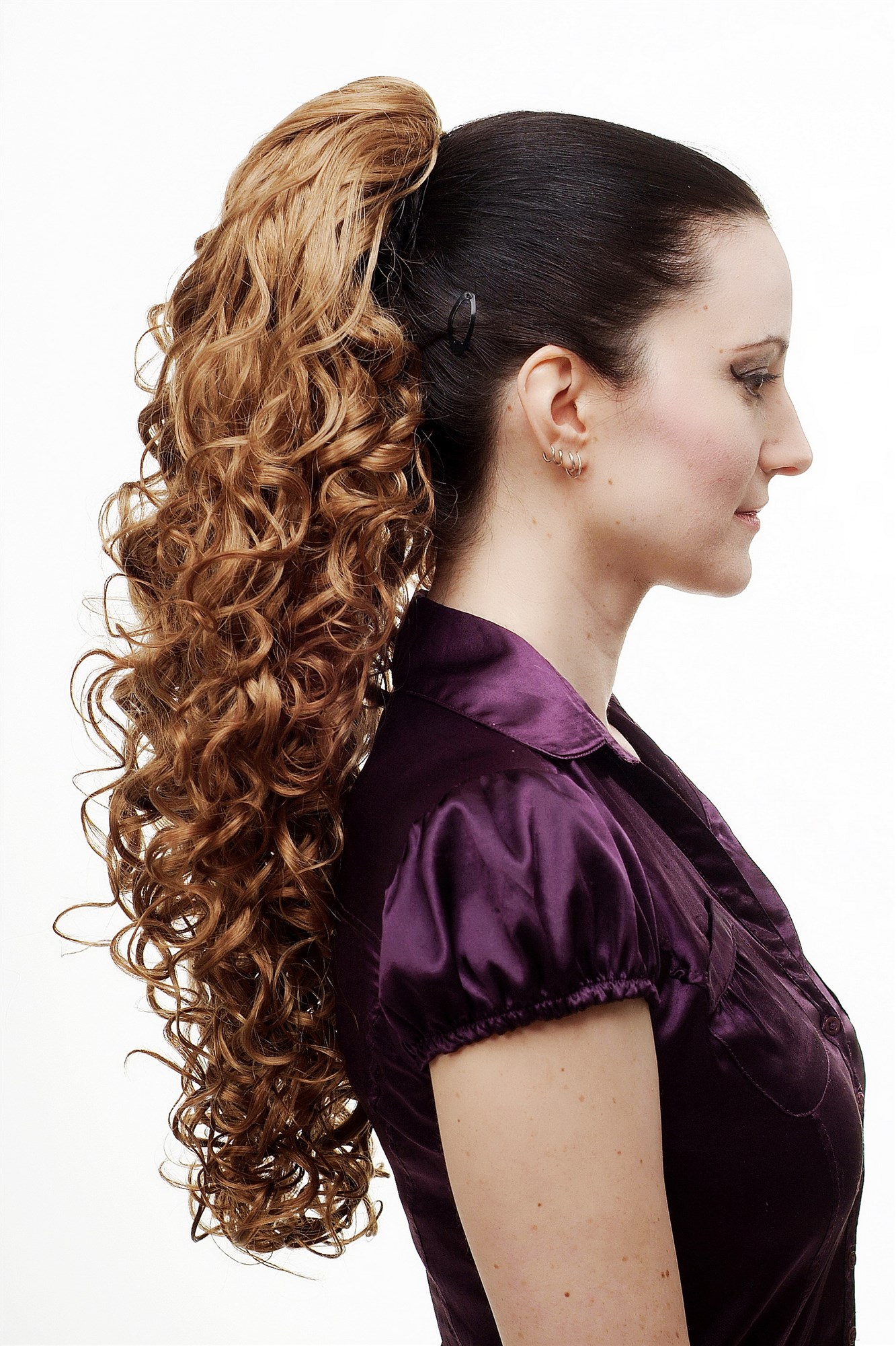 N310-24BT27 Hairpiece PONYTAIL extension VERY long MASSIVE volume voluminous curly AMAZING curls kinks blond mix streaked 23", view 4, WIG ME UP: Your Perücken Online Shop Ponytails, blond mix, curled, long