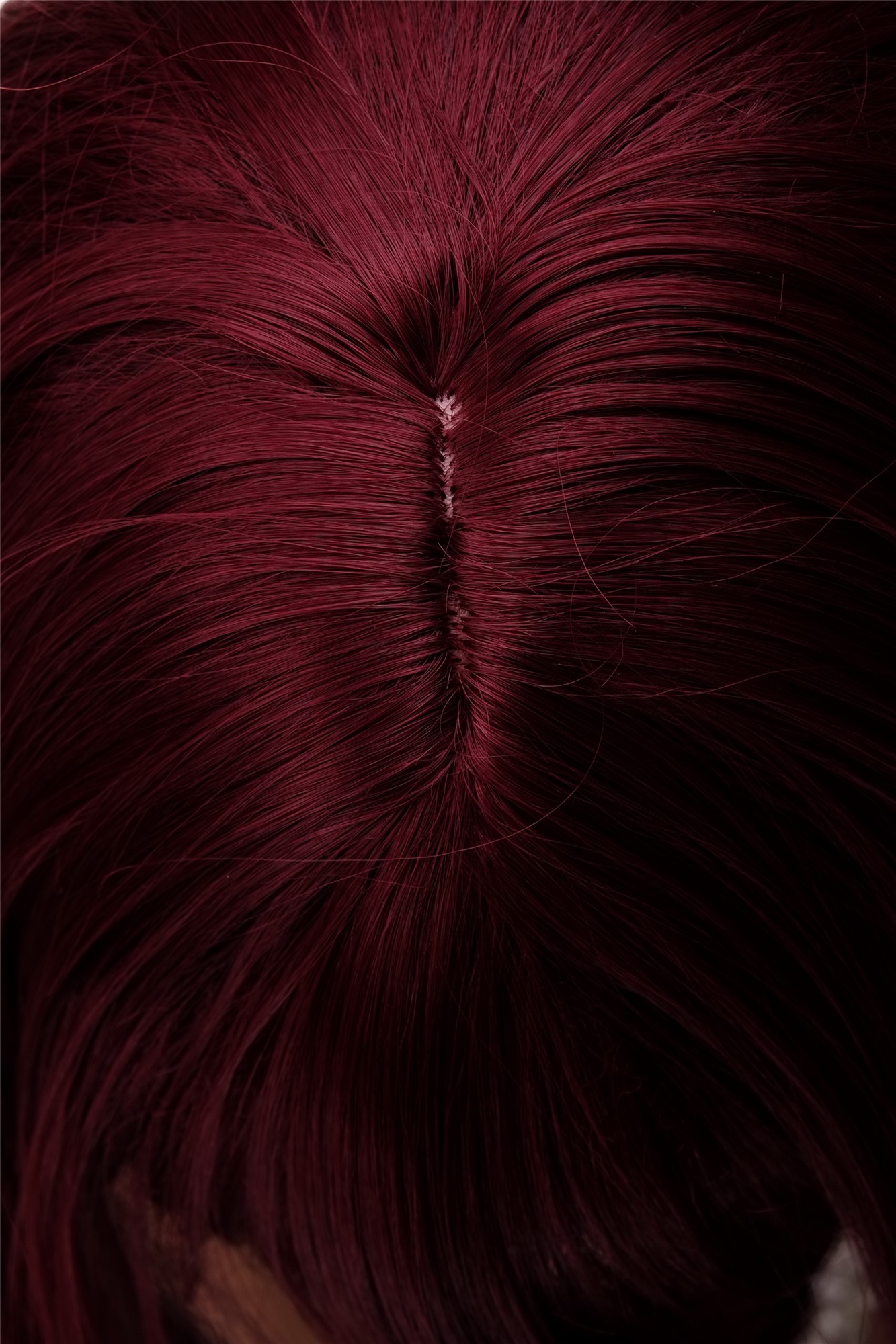 Lady women wig medium long straight sleek fringe bangs garnet aubergine red 3280, view 5, WIG ME UP: Your Perücken Online Shop Quality Wigs, Ladies, garnet red, straight, long