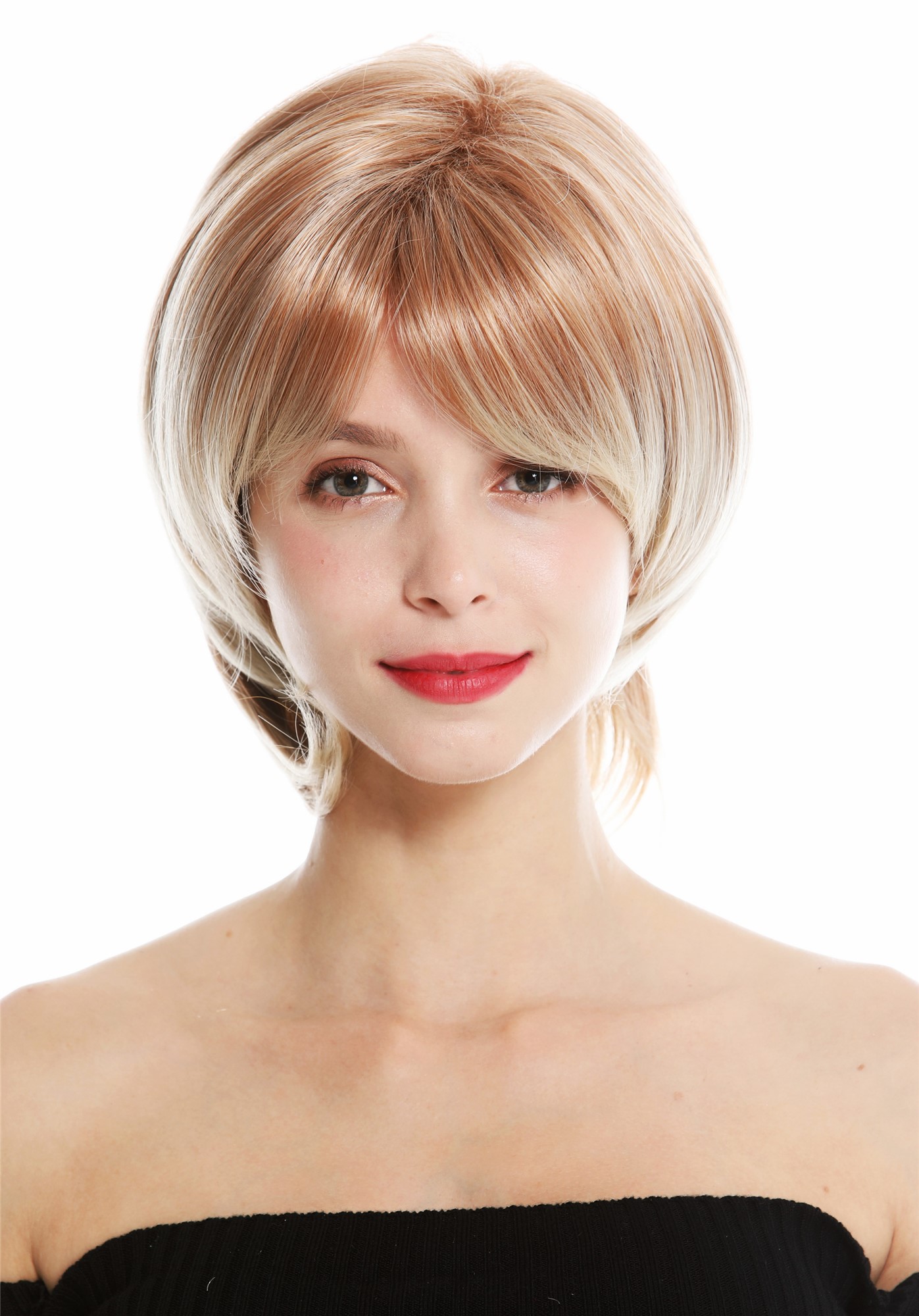 Quality Wigs, Ladies, blond mix, straight, short