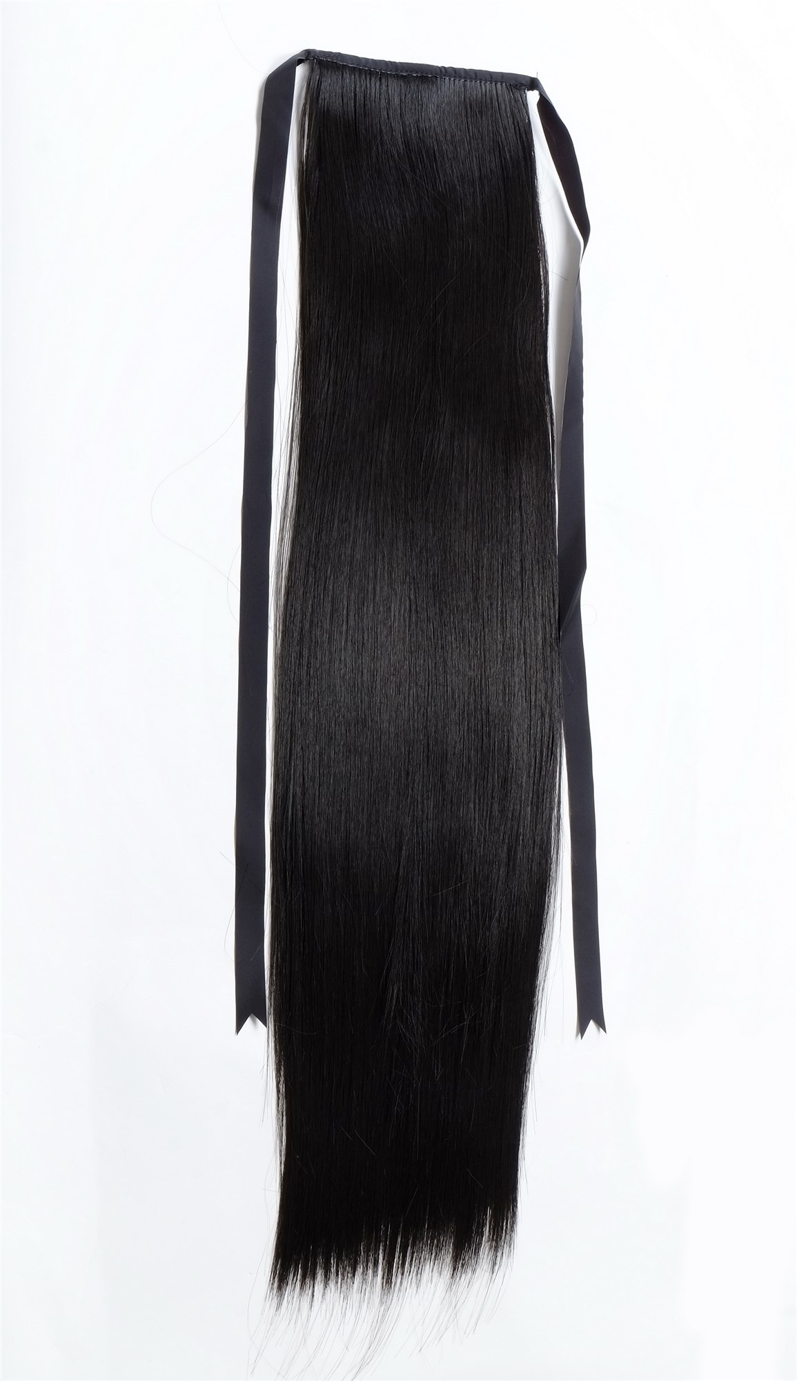 Hairpiece PONYTAIL extension long straight very light with ribbon and comb wrap around system brown, view 2, WIG ME UP: Your Perücken Online Shop Ponytails, dark brown, straight, long