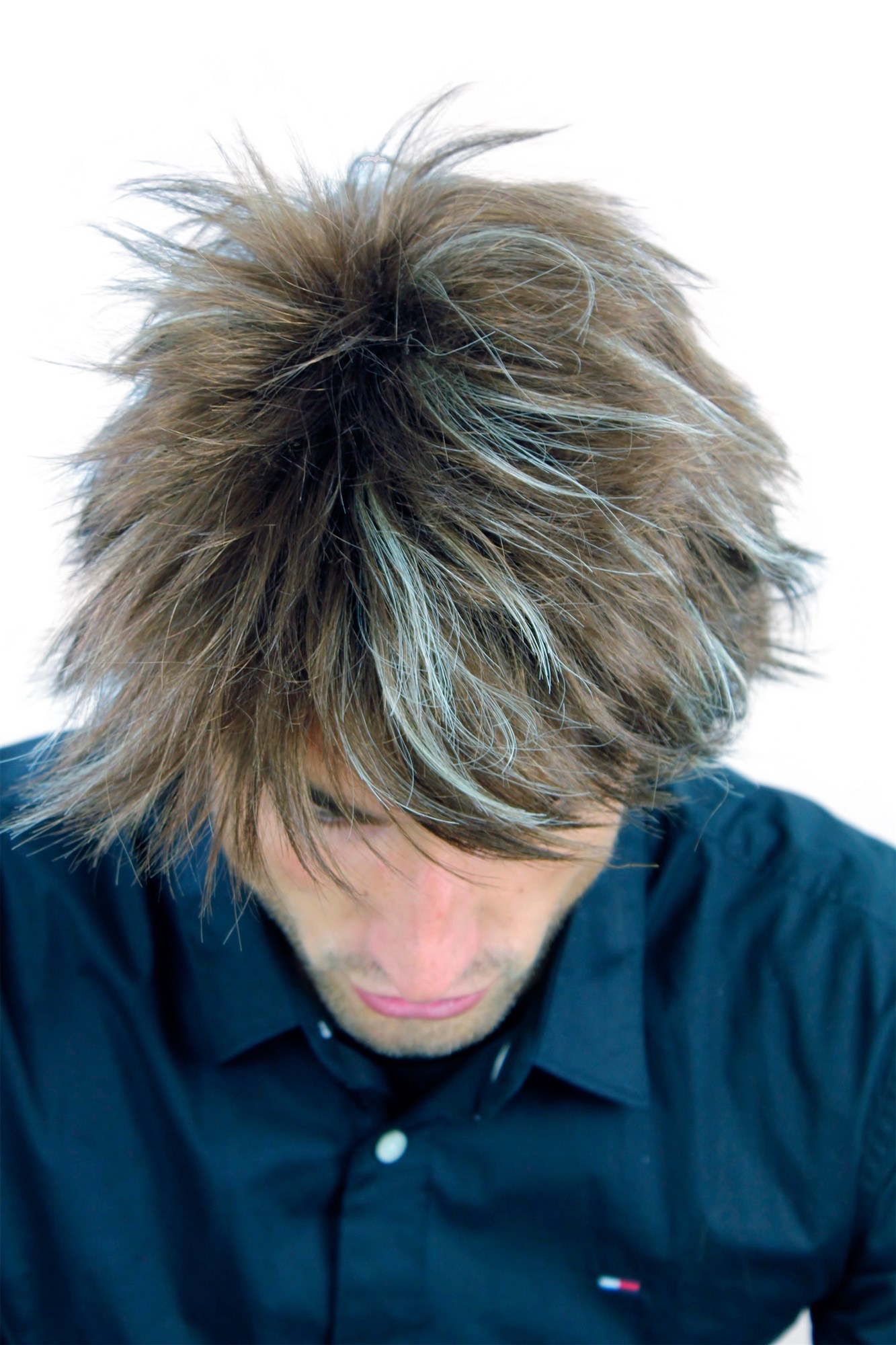 WL-2175-10H303 Men Gents  Wig short wild youthful brown streaked blond highlights, view 5, WIG ME UP: Your Perücken Online Shop Quality Wigs, Men, brown-blonde mix, wavy, short