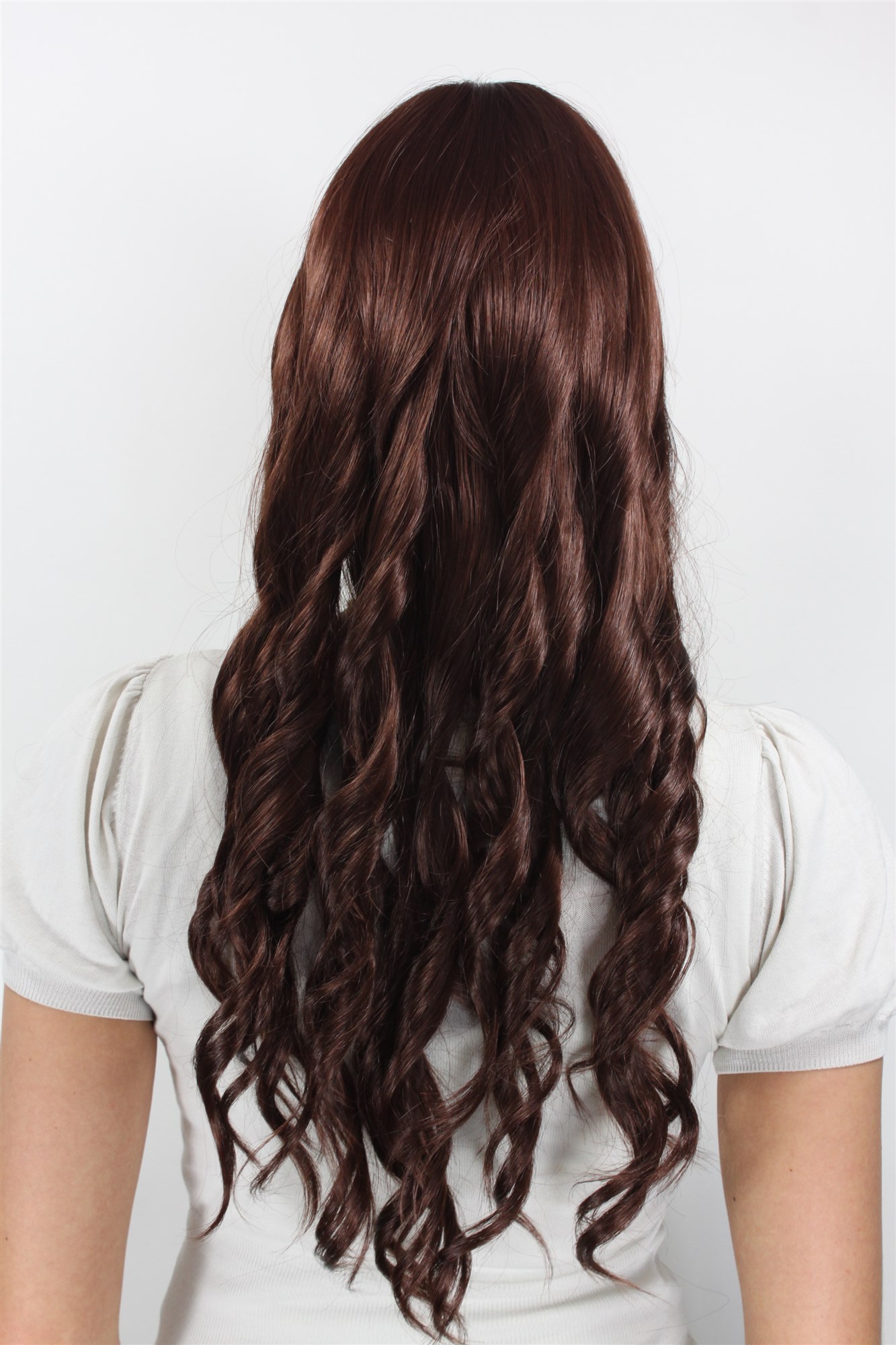 WIG slight Corkscrew Curls BROWN/BRUNETTE long (9340 Colour 33), view 3, WIG ME UP: Your Perücken Online Shop Quality Wigs, Ladies, chestnut, curled, long