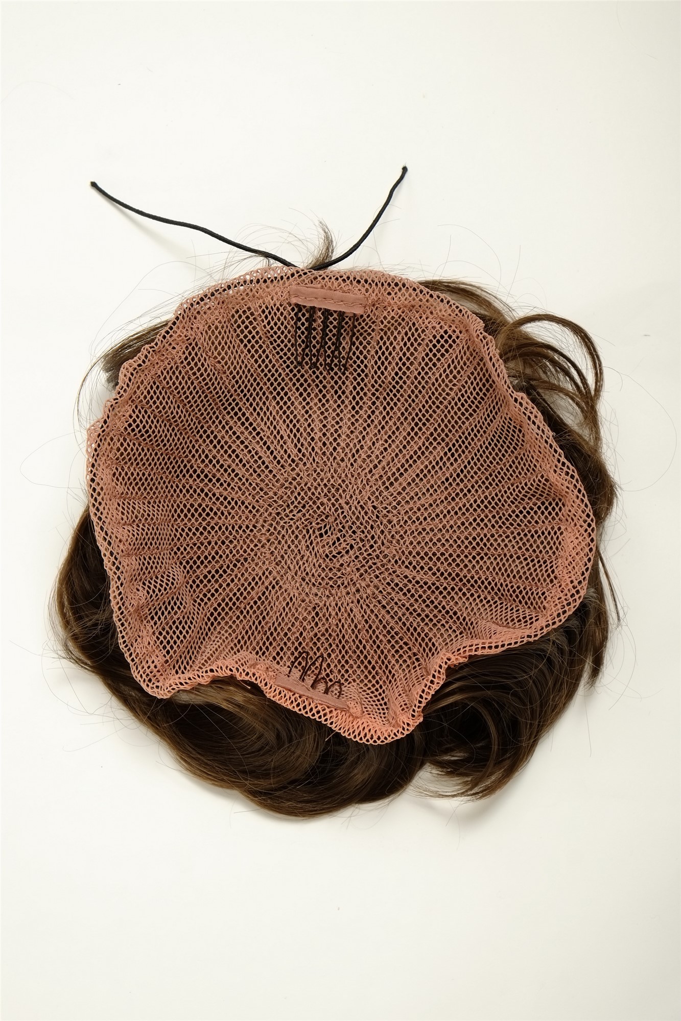 Haarteil Dutt Haarrose Buschig Mittel-Goldbraun Q840-10, Ansicht 2, WIG ME UP: Ihr Perücken Online Shop lockiger Dutt Haarteil Mittel-Goldbraun