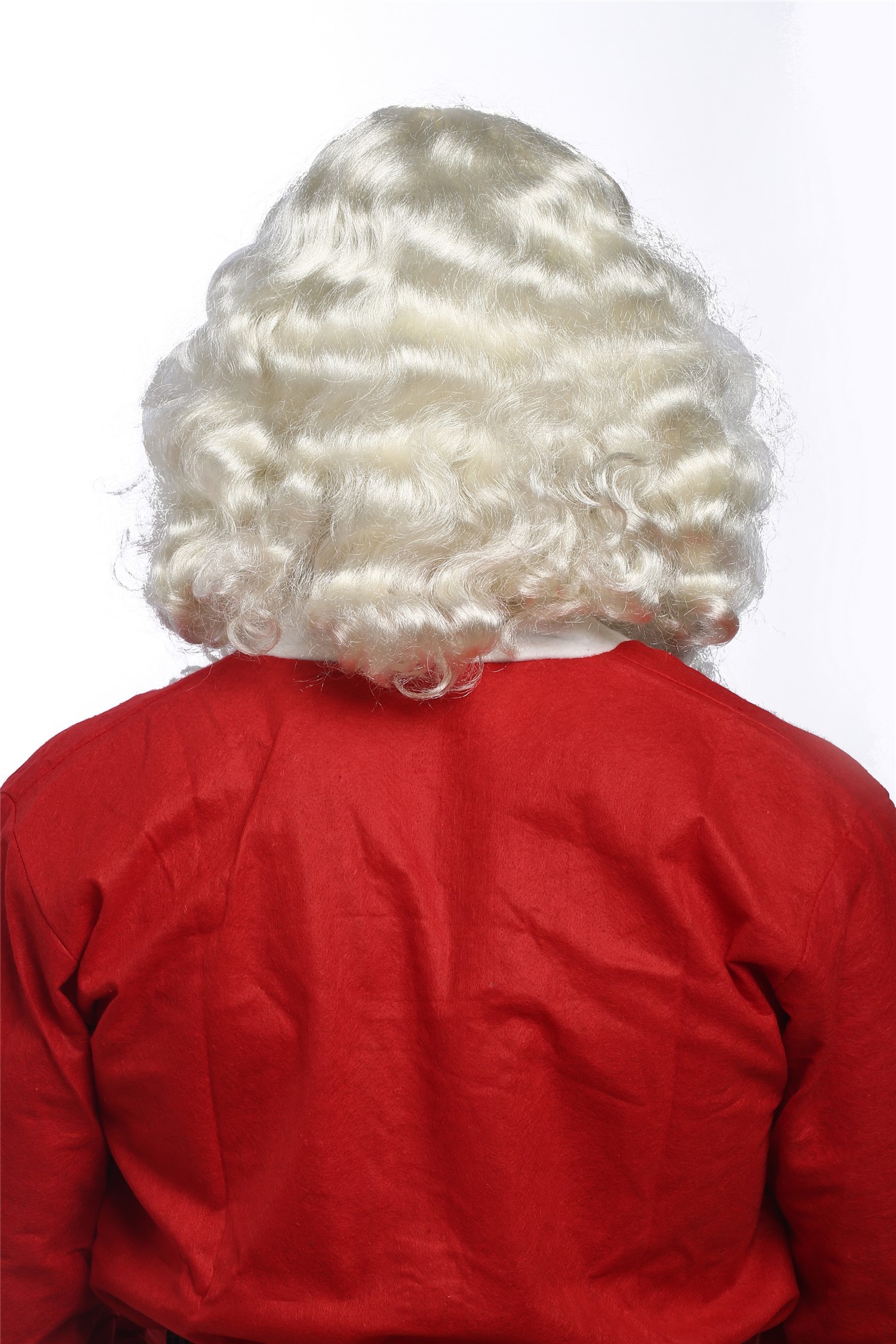 günstige Party Perücke, Perücke Bart Weihnachtsmann Santa Hellblond 46-A+B-ZA613, Ansicht 4, WIG ME UP: Ihr Perücken Online Shop lockige Party Perücke Blond schulterlange Haare für Herren