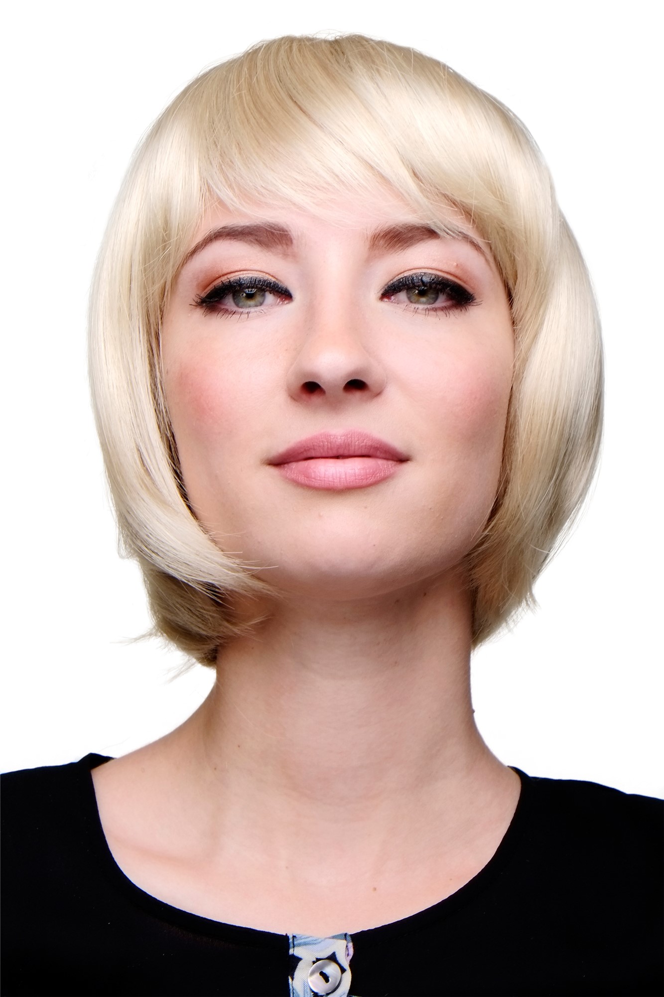 Lady  Wig short Page Bob bright gold blond mixed 703-88E, front view, WIG ME UP: Your Perücken Online Shop Quality Wigs, Ladies, golden-light blonde, straight, short